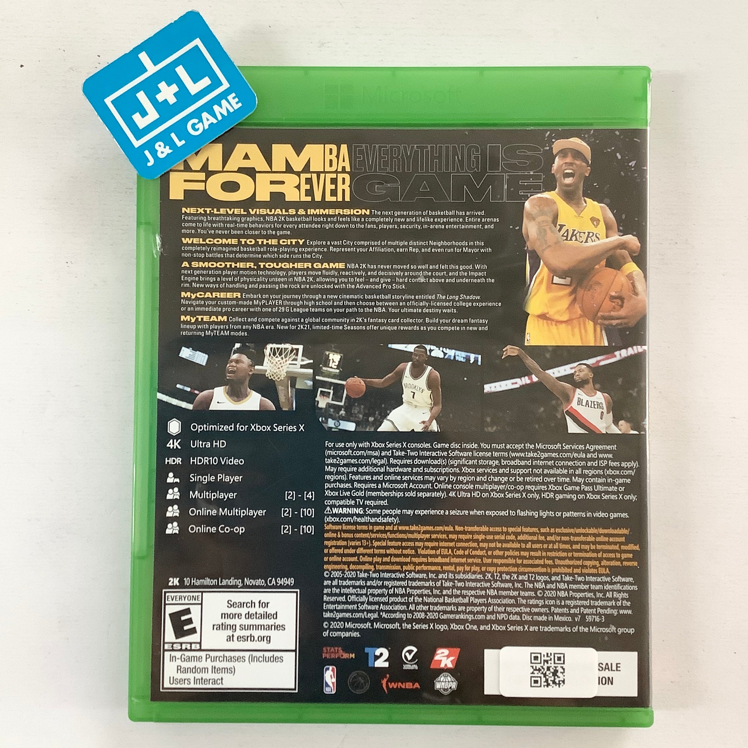 NBA 2K21 (Mamba Forever Edition) - (XSX) Xbox Series X [Pre-Owned] Video Games 2K   