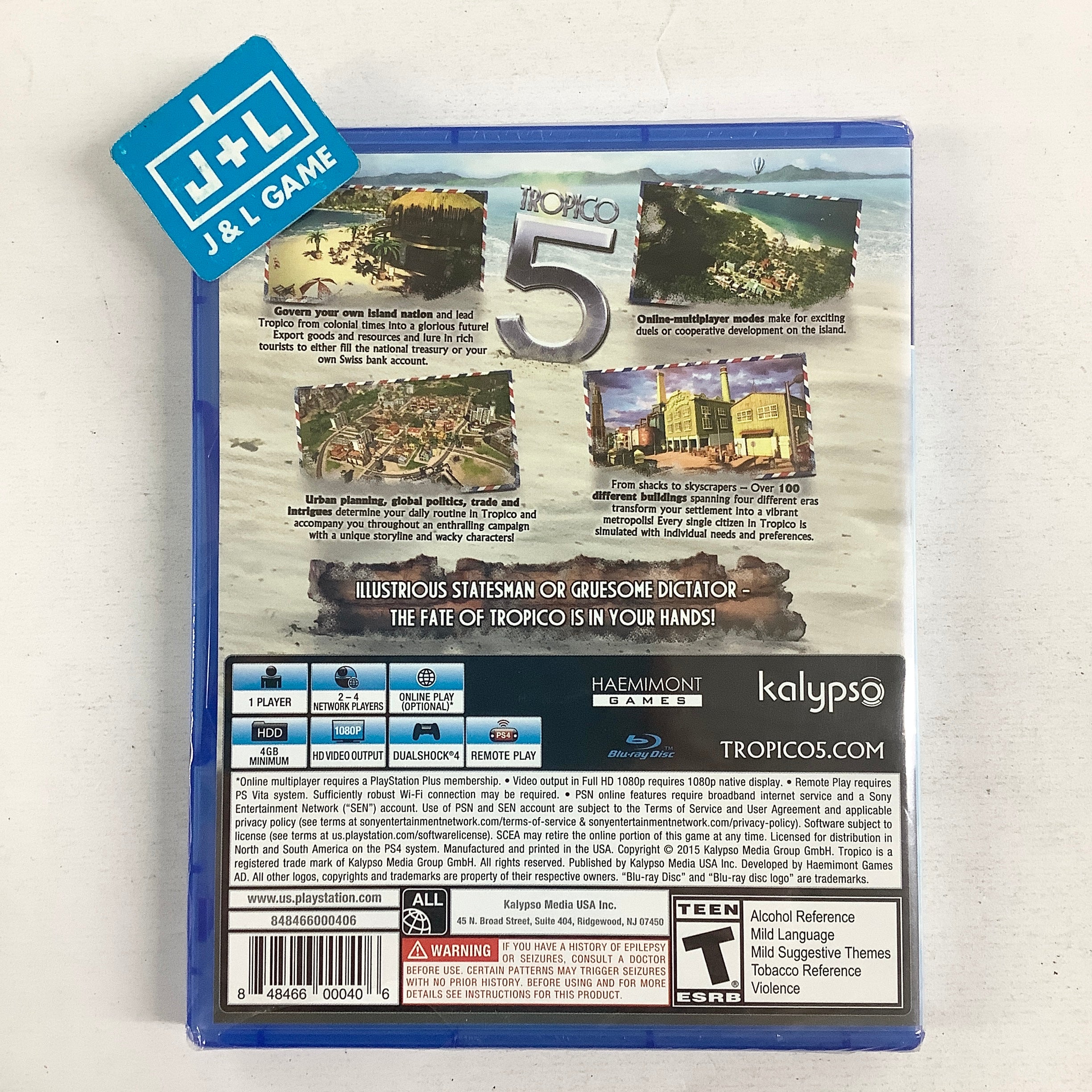 Tropico 5 (Limited Special Edition) - (PS4) PlayStation 4 Video Games Kalypso