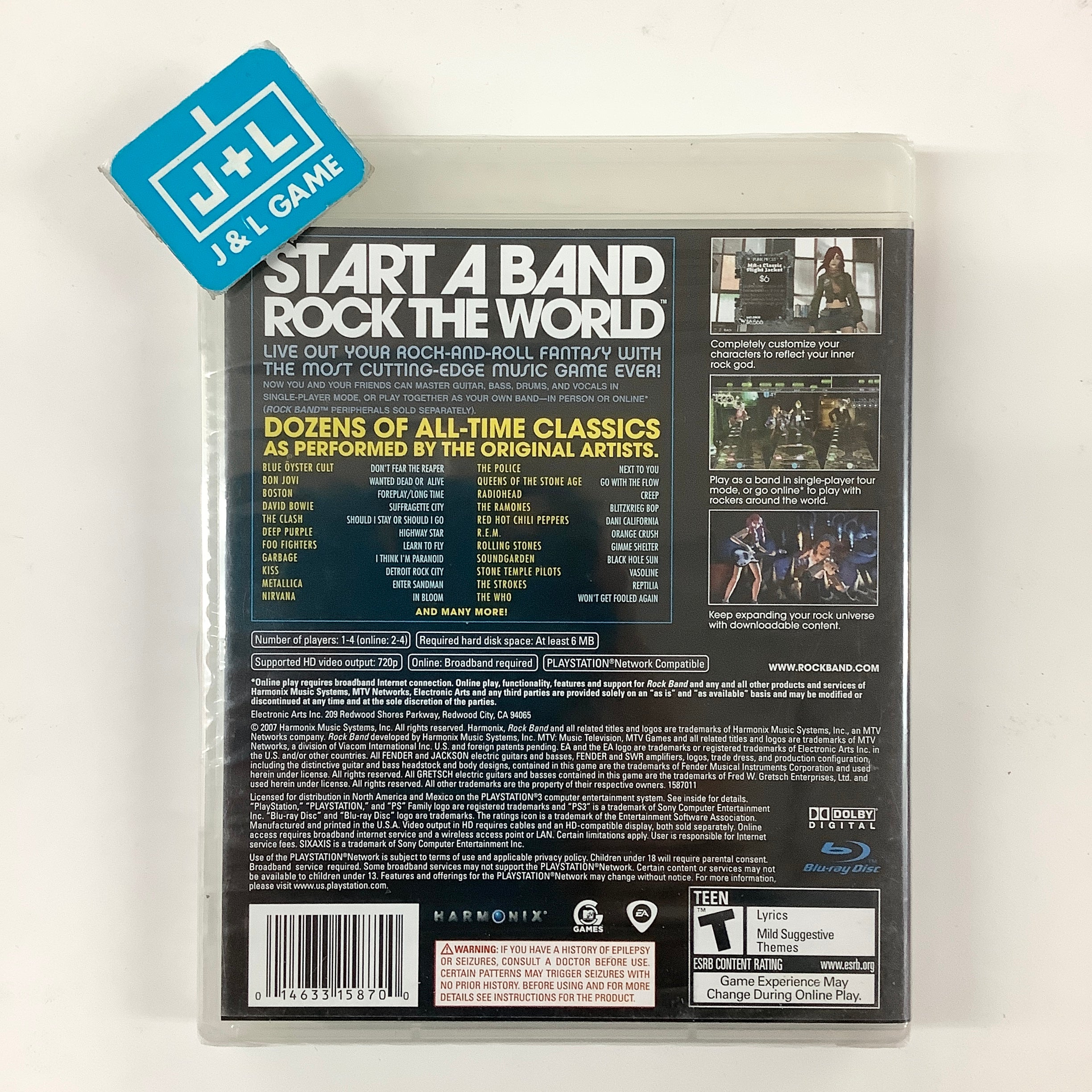 Rock Band (Game Only) - (PS3) PlayStation 3 Video Games MTV Games