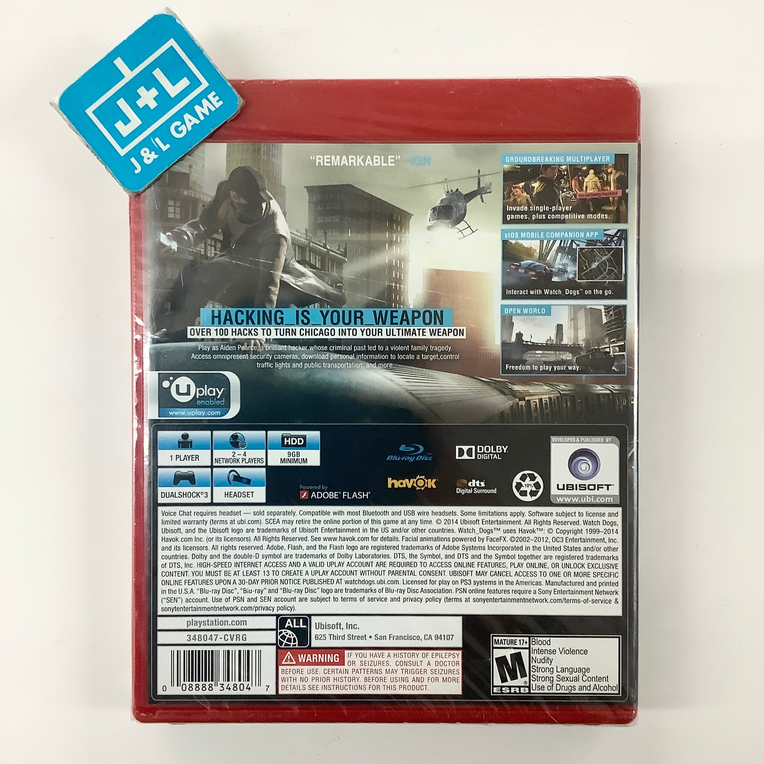 Watch Dogs (Greatest Hits) - (PS3) Playstation 3