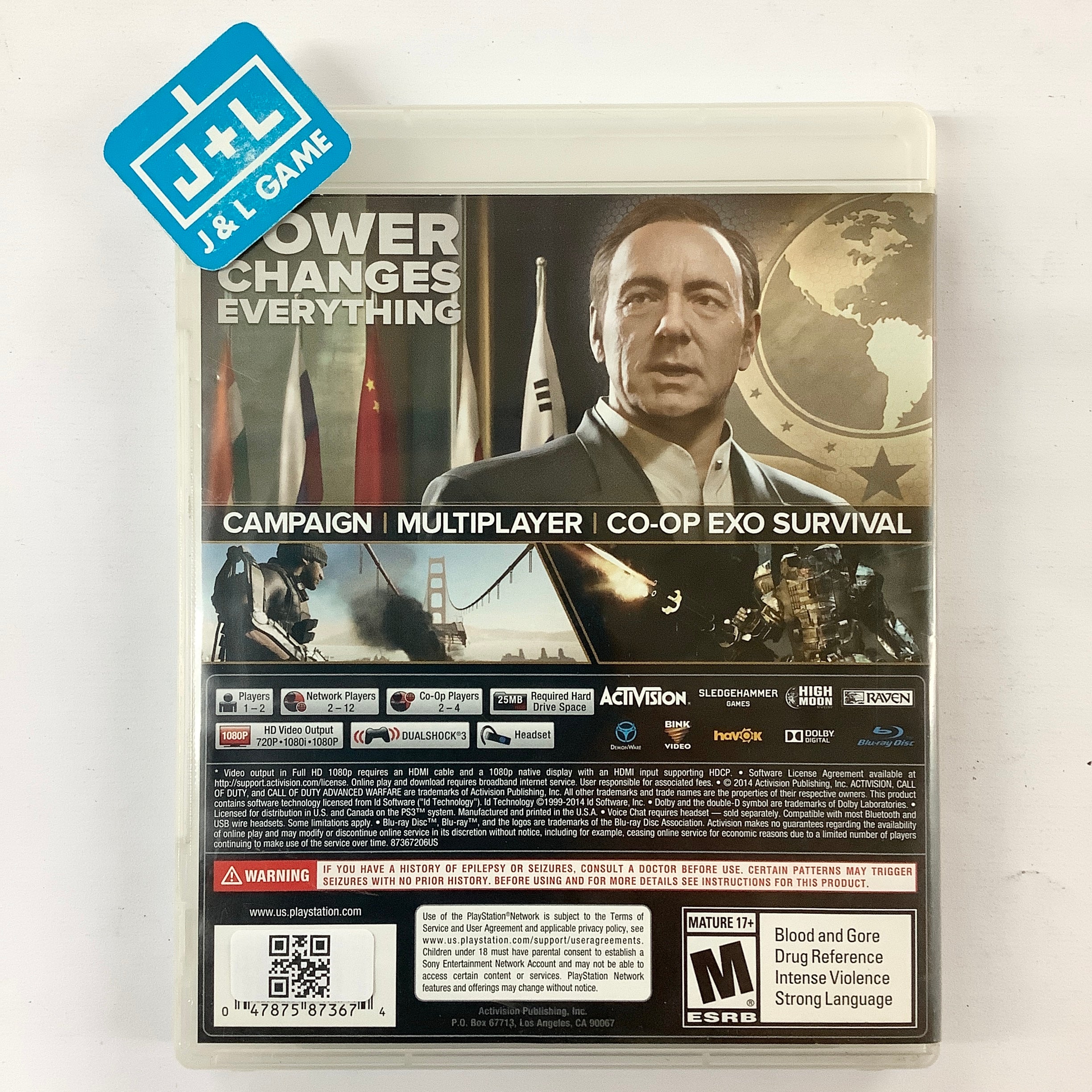 Call of Duty: Advanced Warfare - (PS3) PlayStation 3 [Pre-Owned] Video Games Activision   