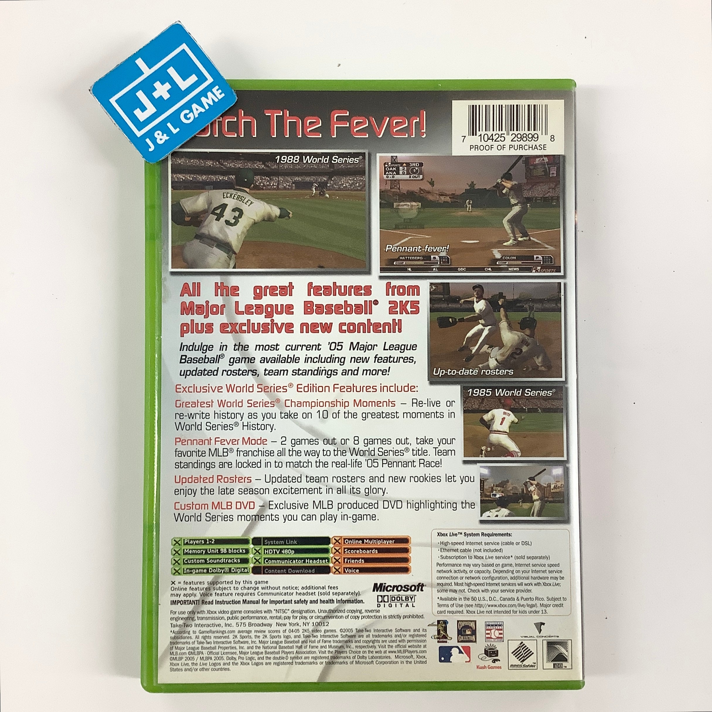 Major League Baseball 2K5: World Series Edition - (XB) Xbox [Pre-Owned] Video Games 2K Sports