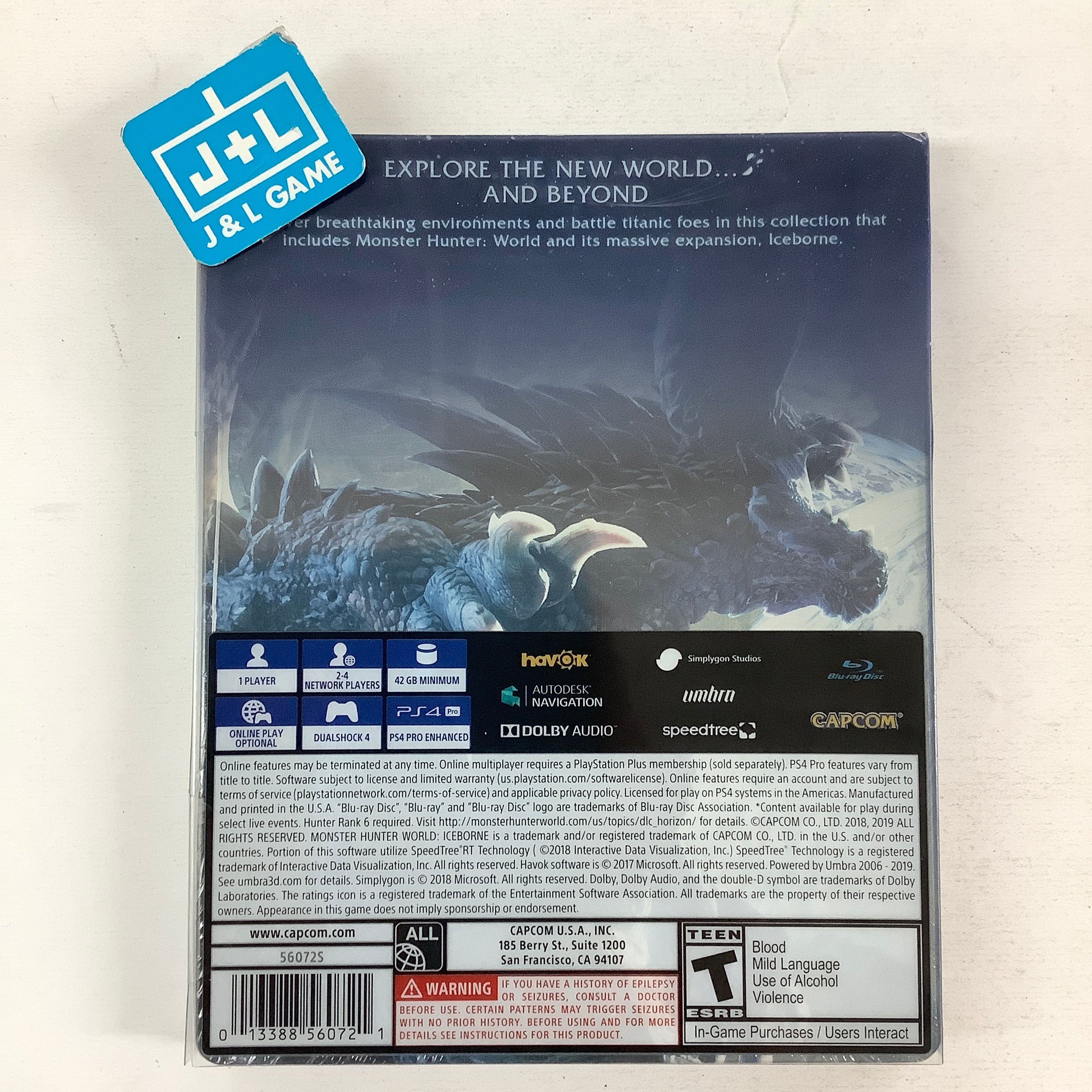 Monster Hunter World: Iceborne (Master Edition Deluxe) - (PS4) PlayStation 4 Video Games Capcom