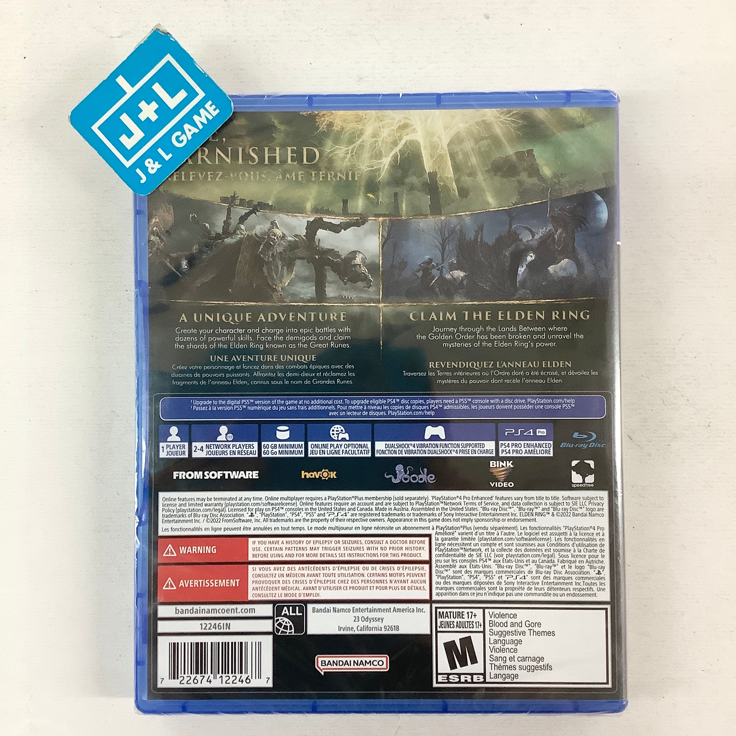 Elden Ring - (PS4) PlayStation 4 Video Games BANDAI NAMCO Entertainment