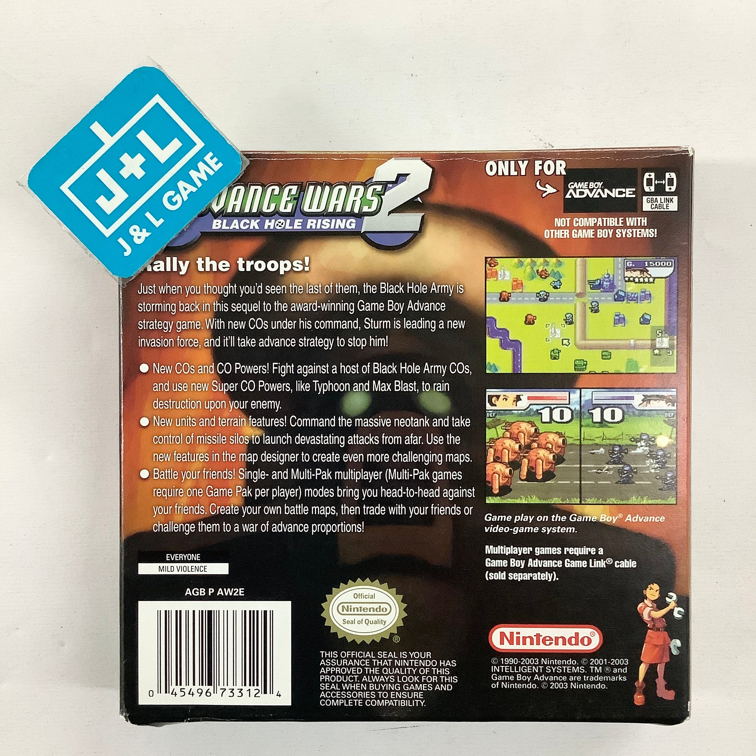 Advance Wars 2: Black Hole Rising Nintendo Game Boy GBA Sealed CGC Graded 9.6 A Advance Wars 2: Black Hole Rising Nintendo Game Boy GBA Sealed CGC Graded 9.6 A