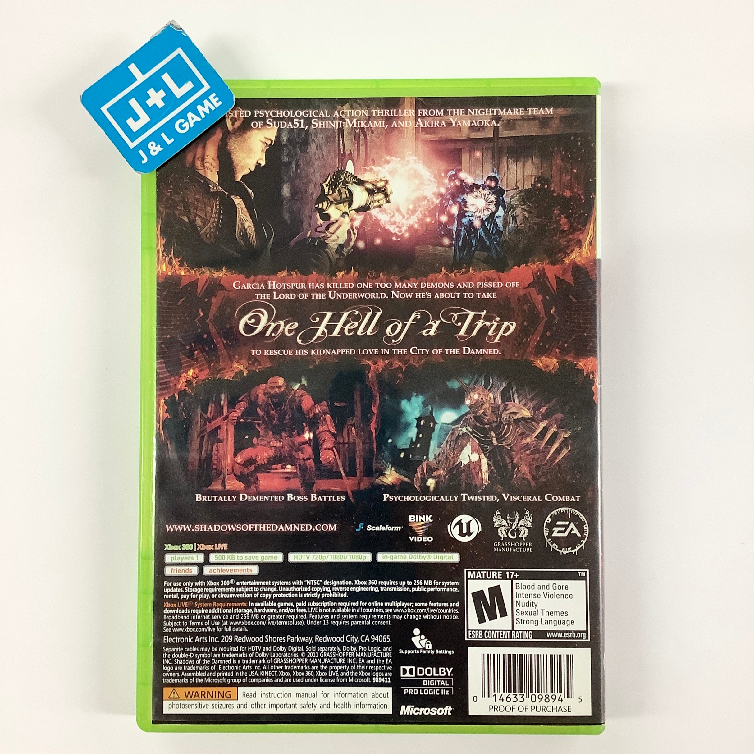 Shadows of the Damned - Xbox 360 [Pre-Owned[ Video Games Electronic Arts