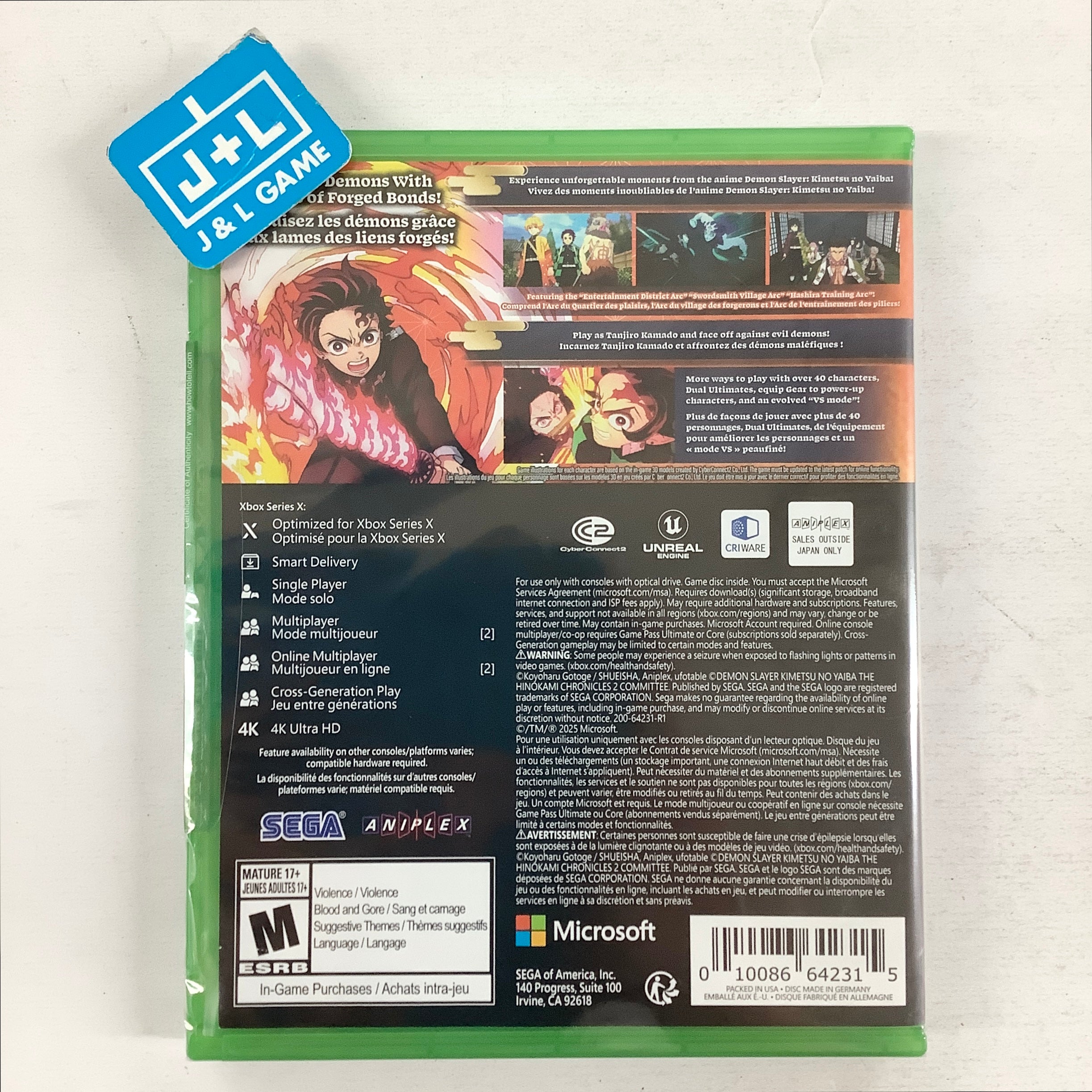 Demon Slayer: The Hinokami Chronicles 2 - (XSX) Xbox Series X & (XB1) Xbox One Video Games SEGA