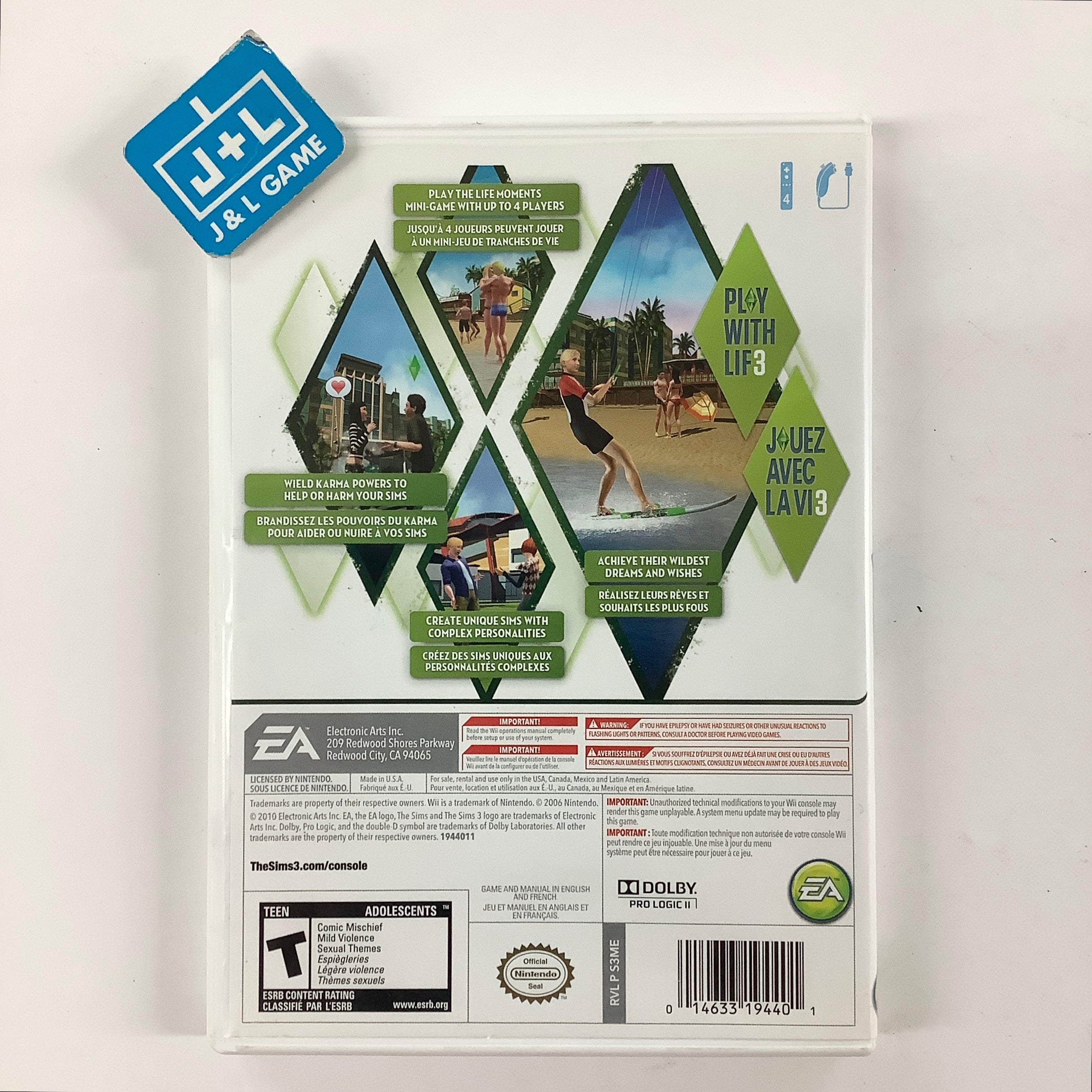 The Sims 3 - Nintendo Wii [Pre-Owned]