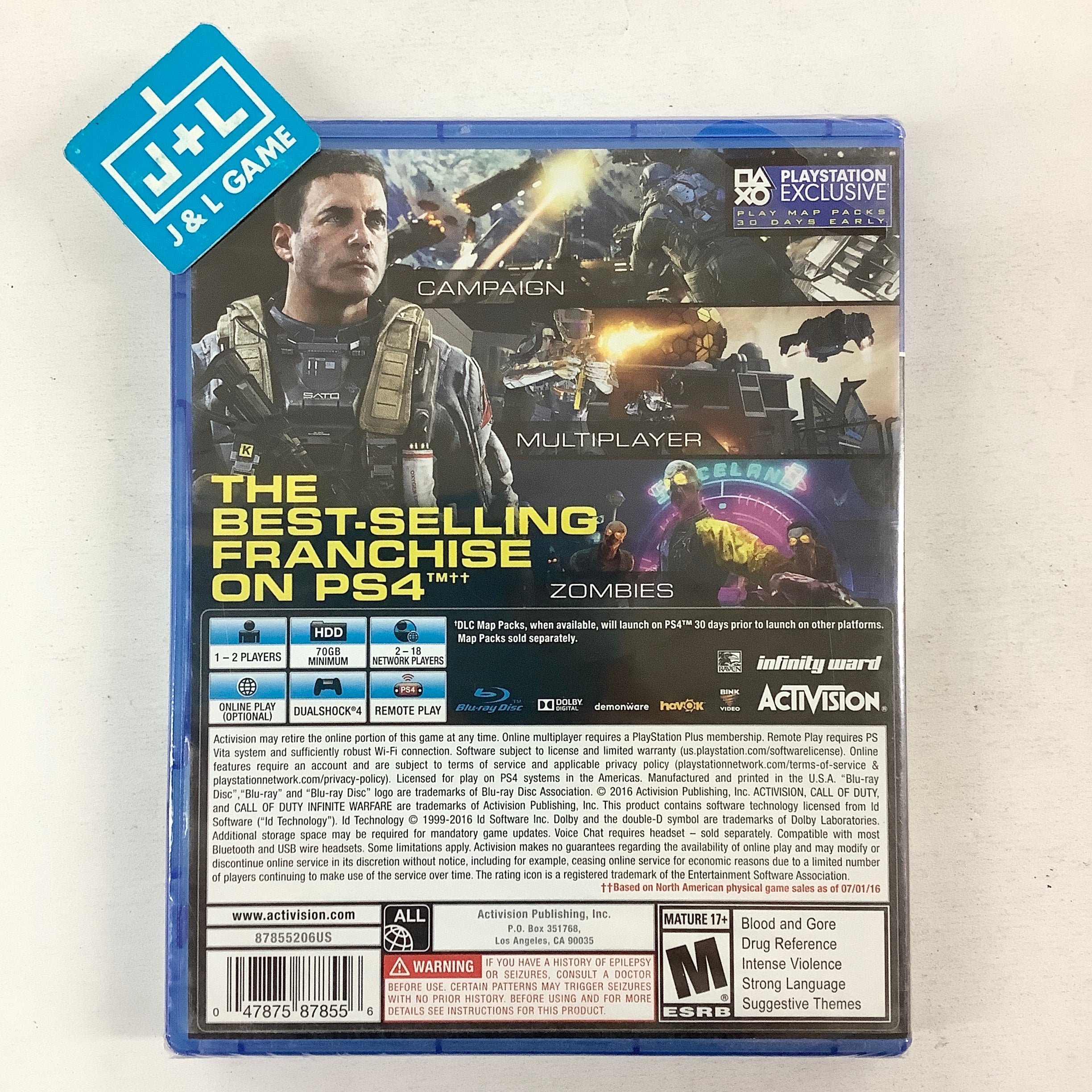 Call of Duty: Infinite Warfare - (PS4) PlayStation 4 Video Games Activision