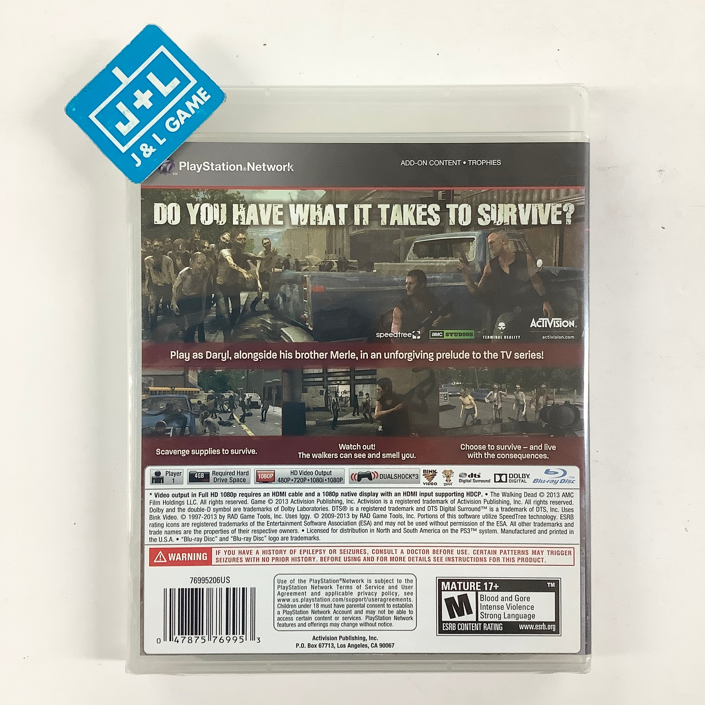 The Walking Dead: Survival Instinct - (PS3) PlayStation 3