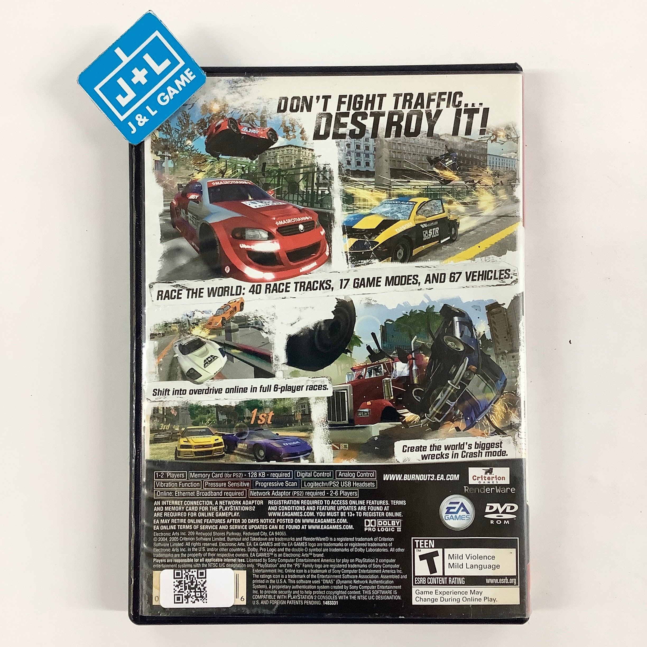 Burnout 3: Takedown (Greatest Hits) - (PS2) PlayStation 2 [Pre-Owned] Video Games Electronic Arts