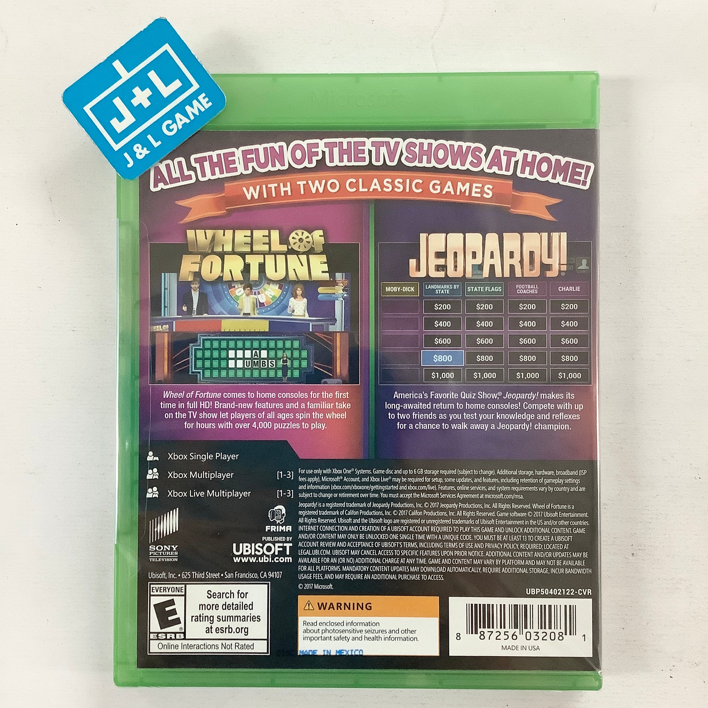 America's Greatest Game Shows: Wheel of Fortune & Jeopardy - (XB1) Xbox One Video Games Ubisoft   