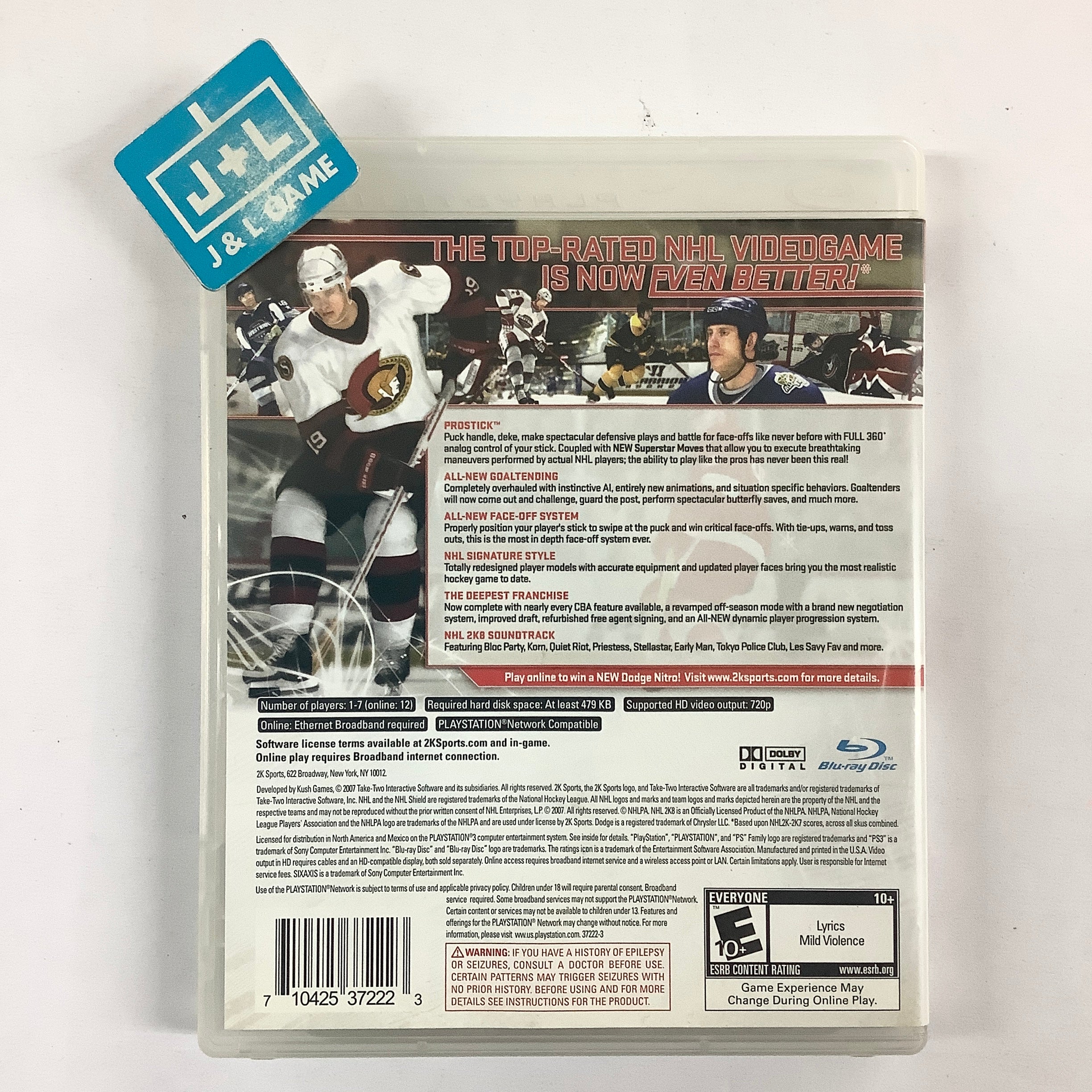 NHL 2K8 - (PS3) PlayStation 3 [Pre-Owned] Video Games Take-Two Interactive   