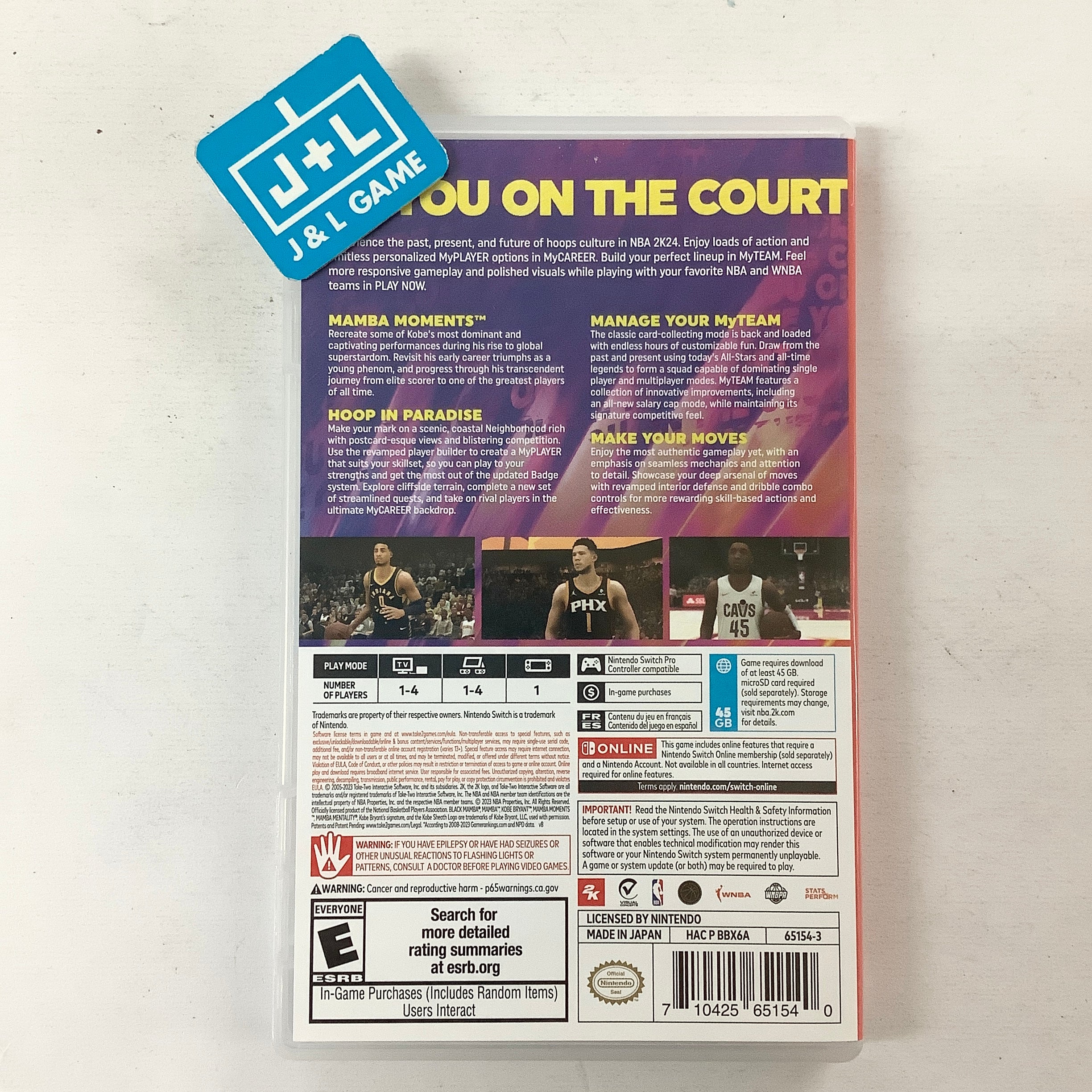 NBA 2K24 (Kobe Bryant Edition) - (NSW) Nintendo Switch [Pre-Owned] Video Games 2K Games   