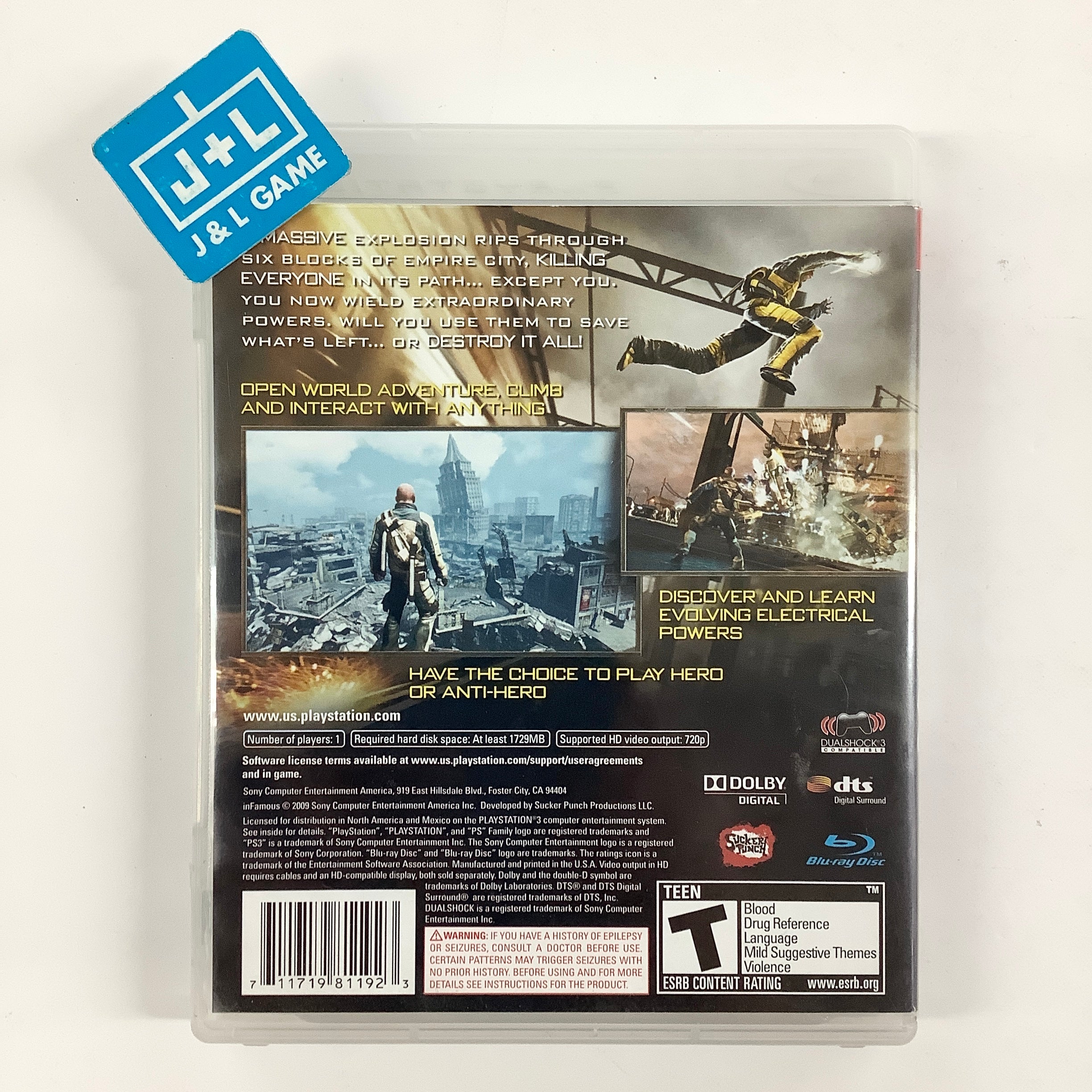 inFamous - (PS3) PlayStation 3 [Pre-Owned]