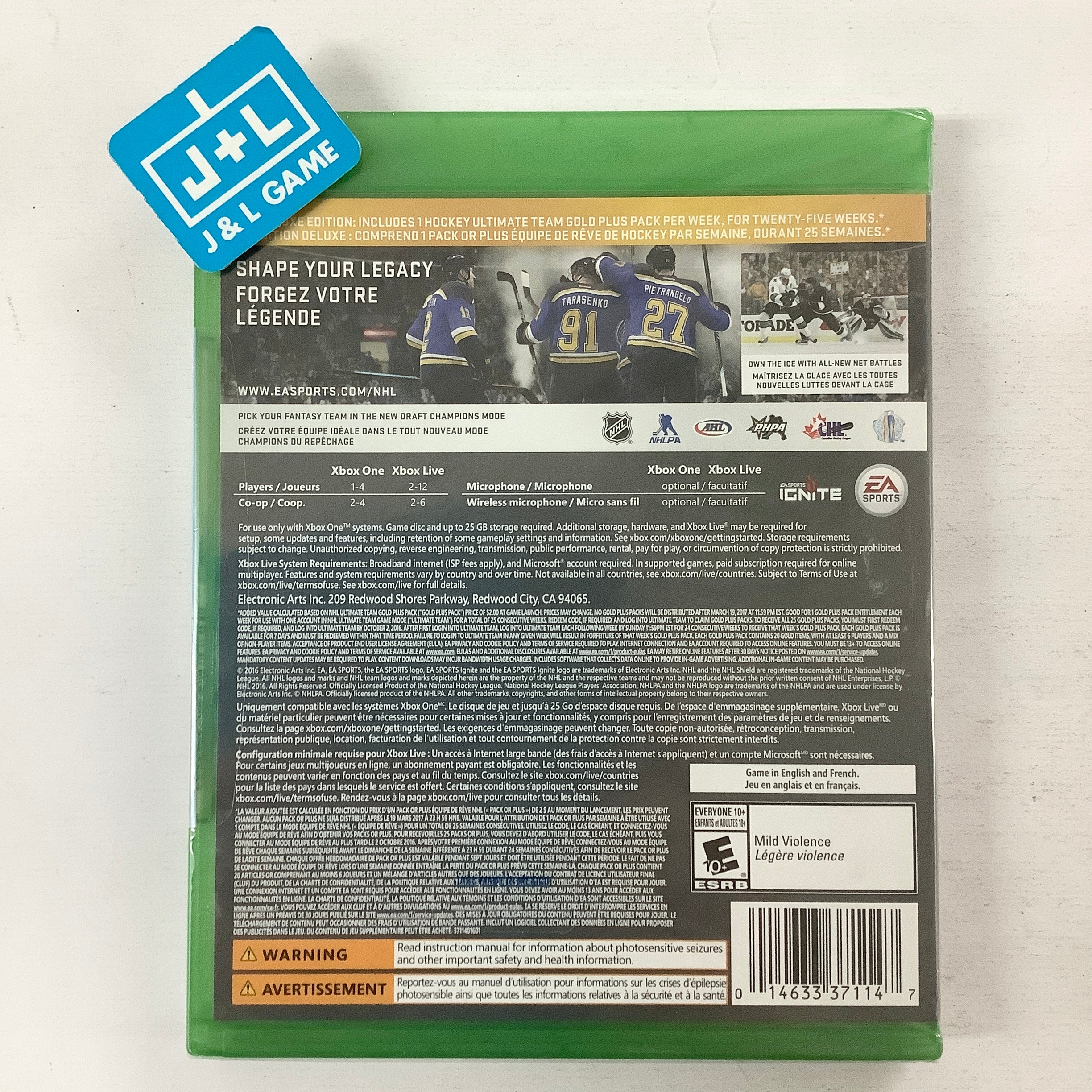 NHL 17 (Deluxe Edition) - (XB1) Xbox One Video Games Electronic Arts   