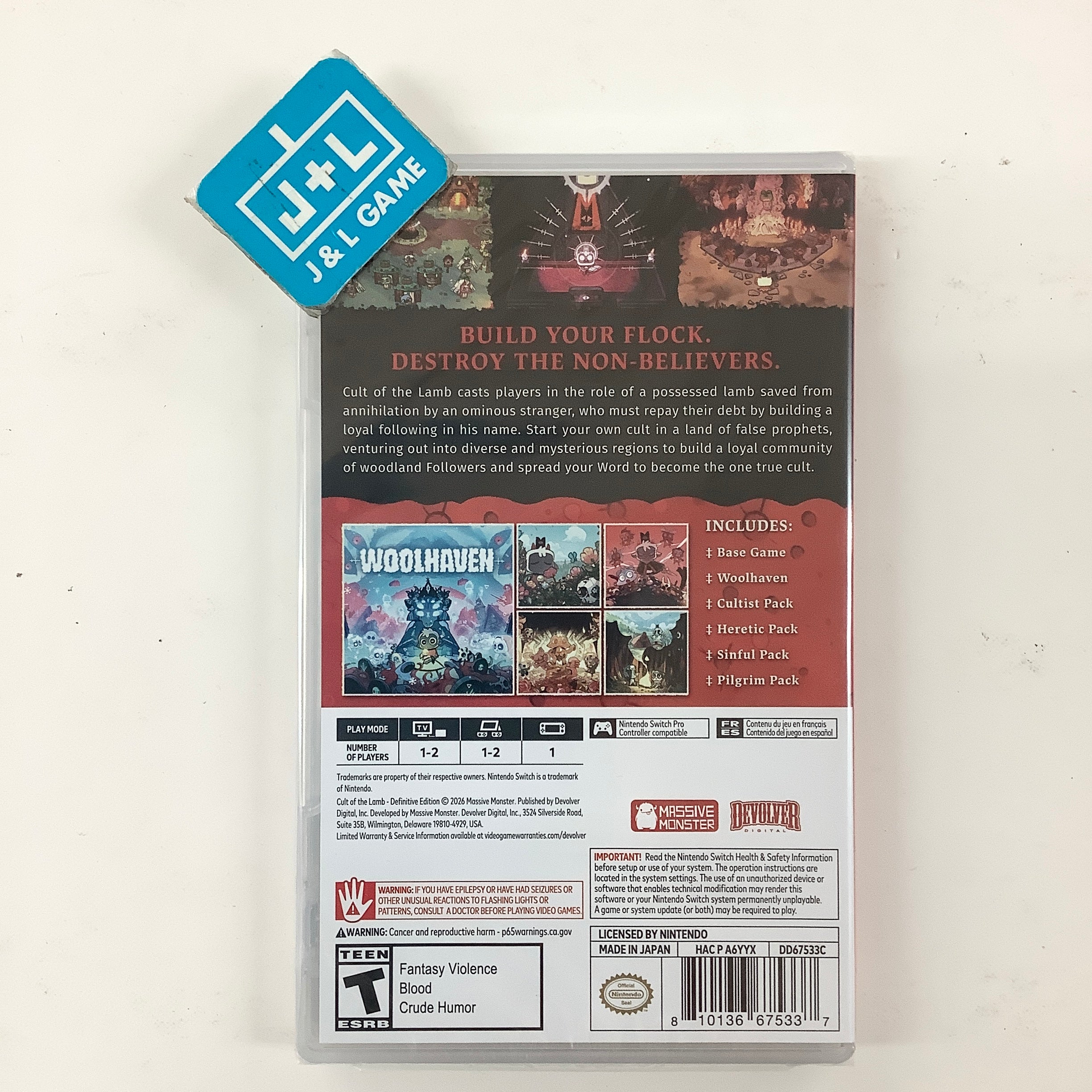 Cult of the Lamb (Definitive Edition) - (NSW) Nintendo Switch Video Games Devolver Digital