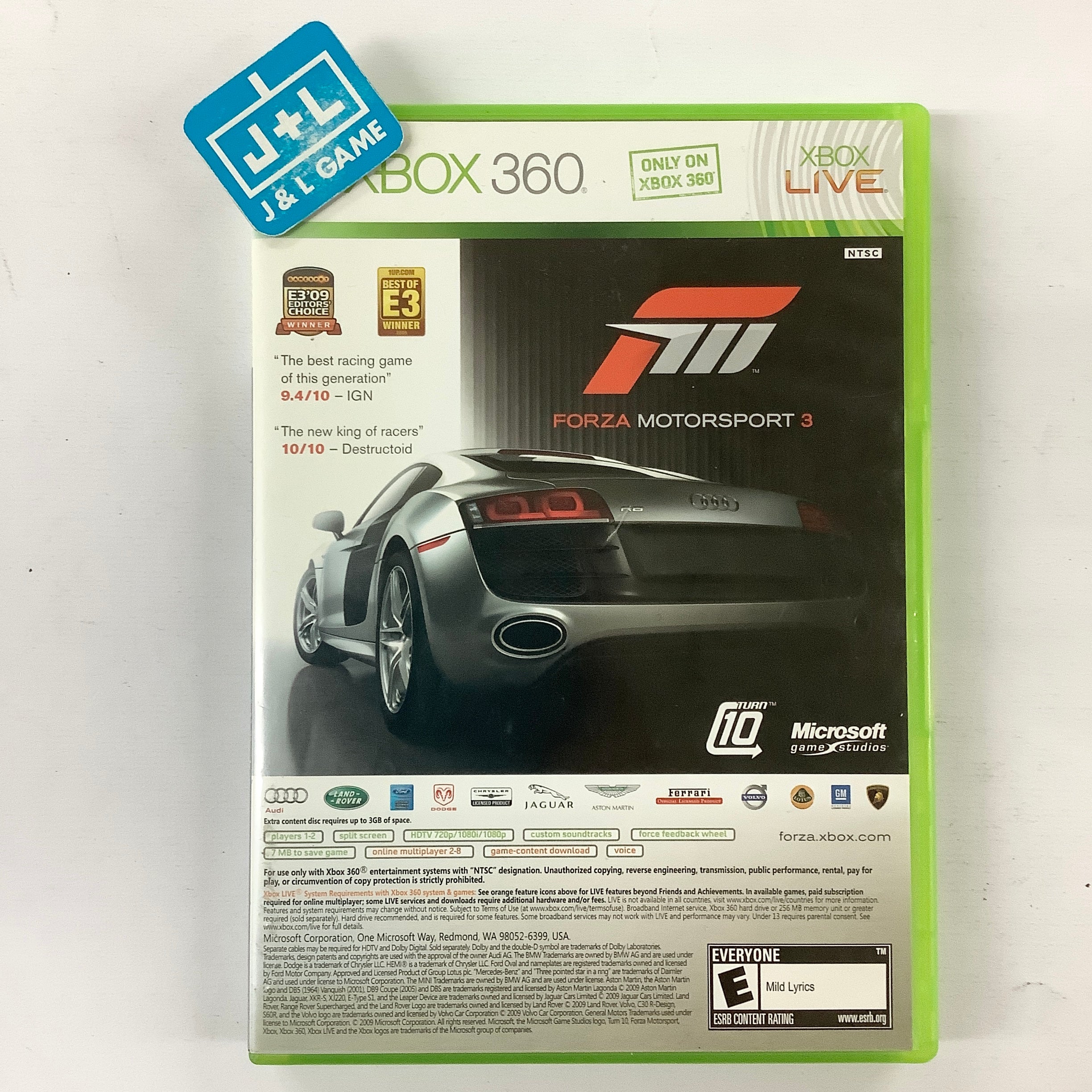 Forza Motorsport 3 & Halo 3: ODST Combo Pack - Xbox 360 [Pre-Owned] Video Games Microsoft Game Studios   