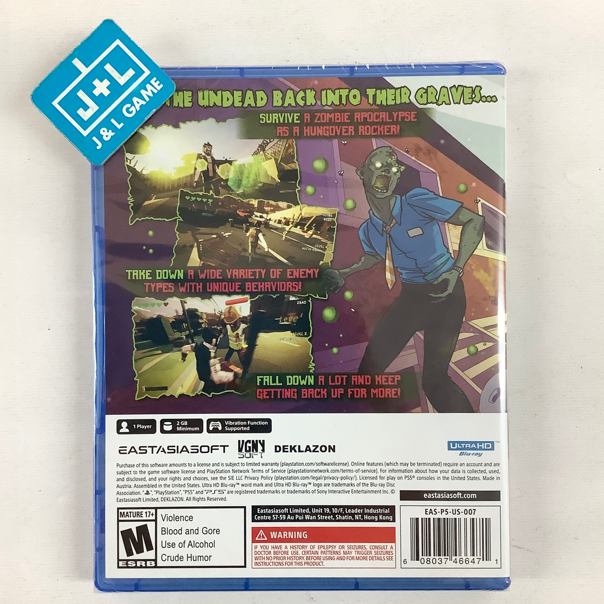 Drunken Fist 2: Zombie Hangover - (PS5) PlayStation 5 Video Games VGNYsoft