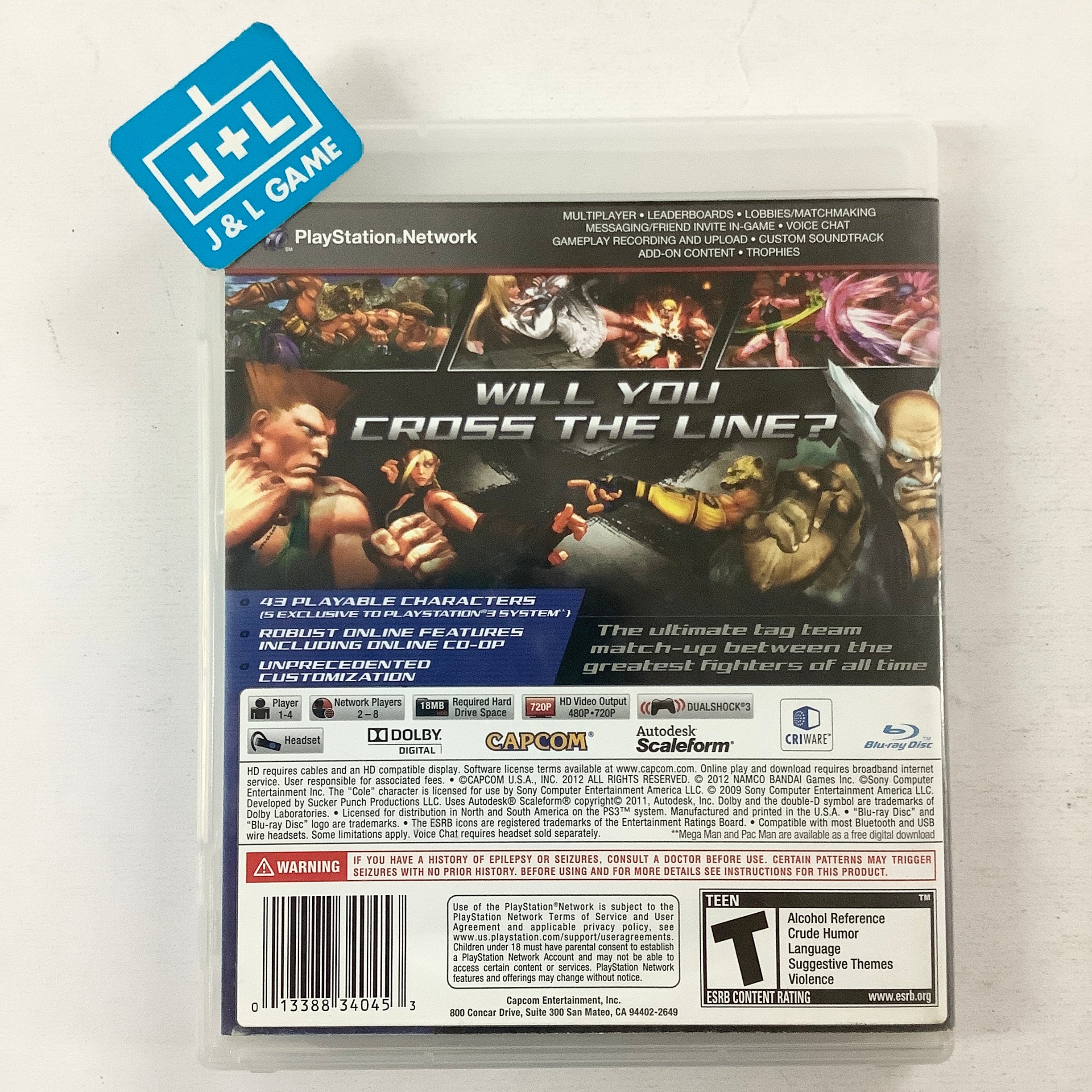 Street Fighter X Tekken - (PS3) PlayStation 3 [Pre-Owned] Video Games Capcom   