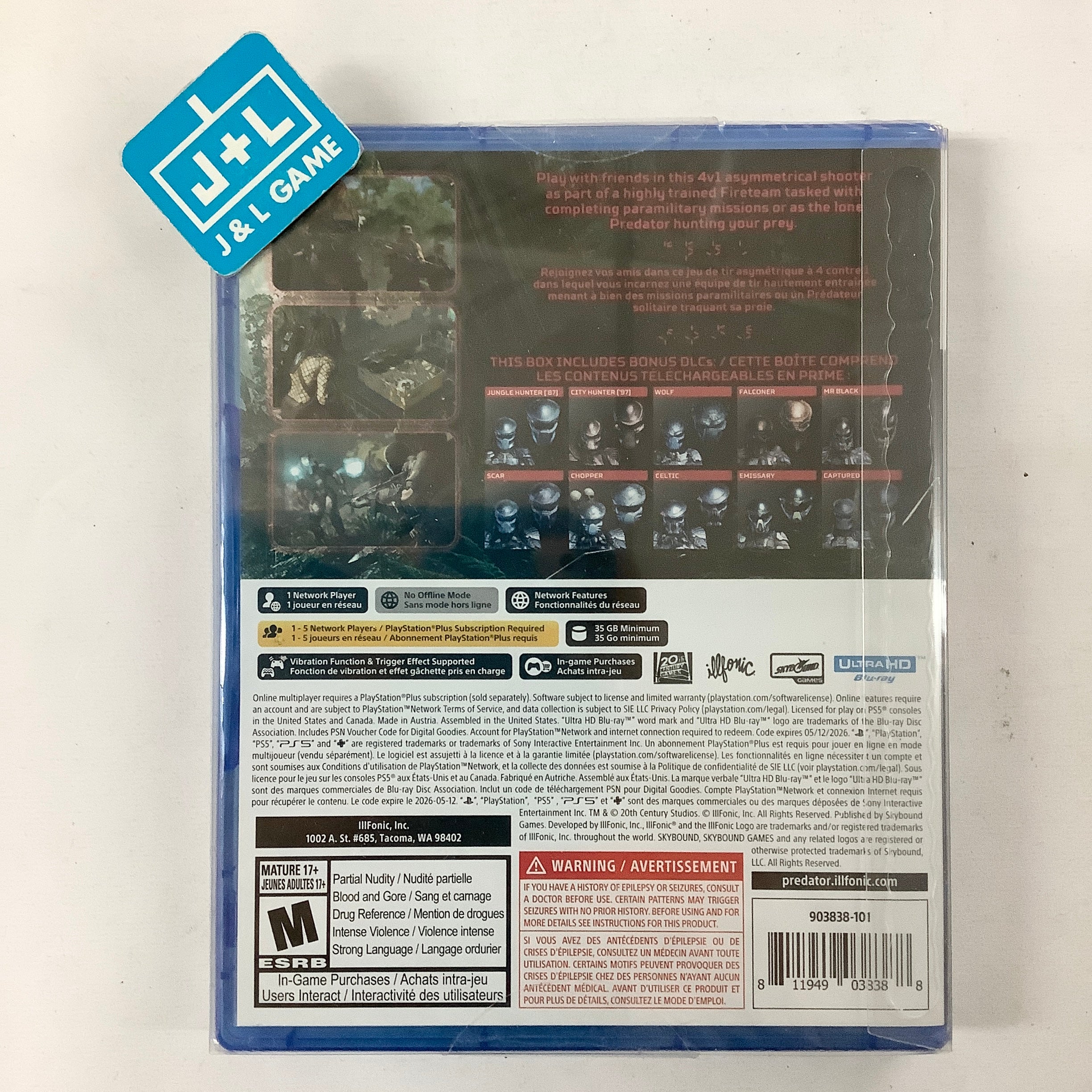 Predator: Hunting Grounds est maintenant disponible en édition physique Predator: Hunting Grounds est maintenant disponible en édition physique