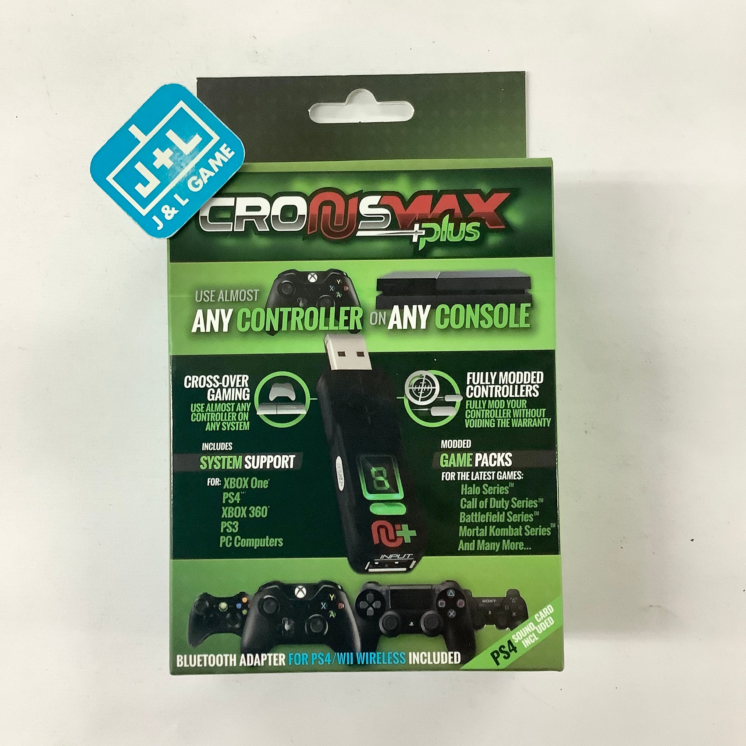 CronusMax Plus Cross Cover Gaming Adapter for PS4 PS3 Xbox One Xbox 360 Windows PC Accessories CronusMax   