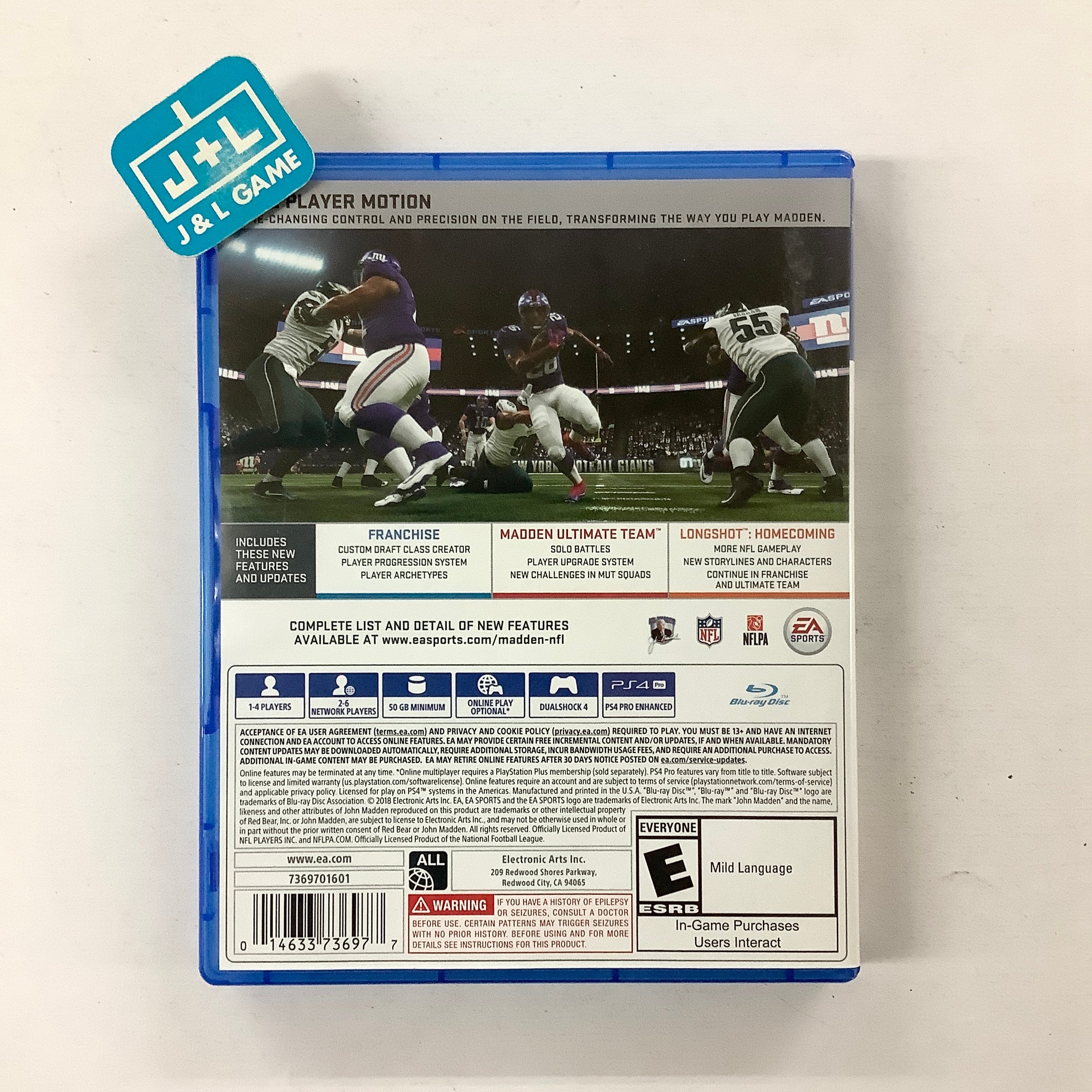 Madden NFL 19 - (PS4) PlayStation 4 [Pre-Owned] | J&L Game