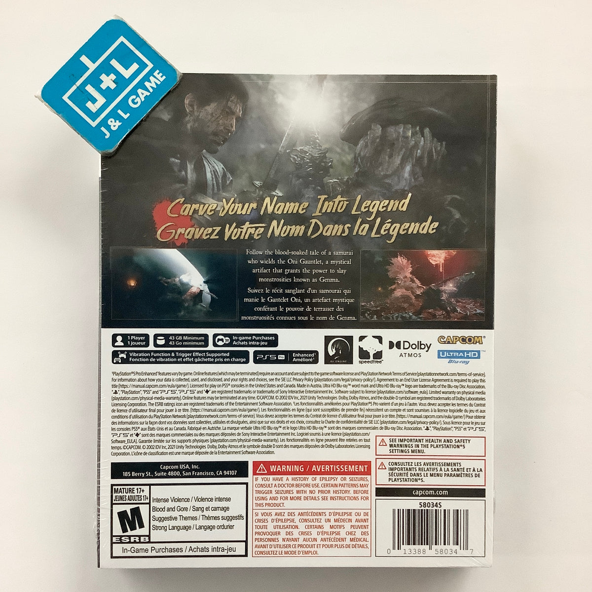 Onimusha: Way of the Sword (Steelbook Edition) - (PS5) PlayStation 5