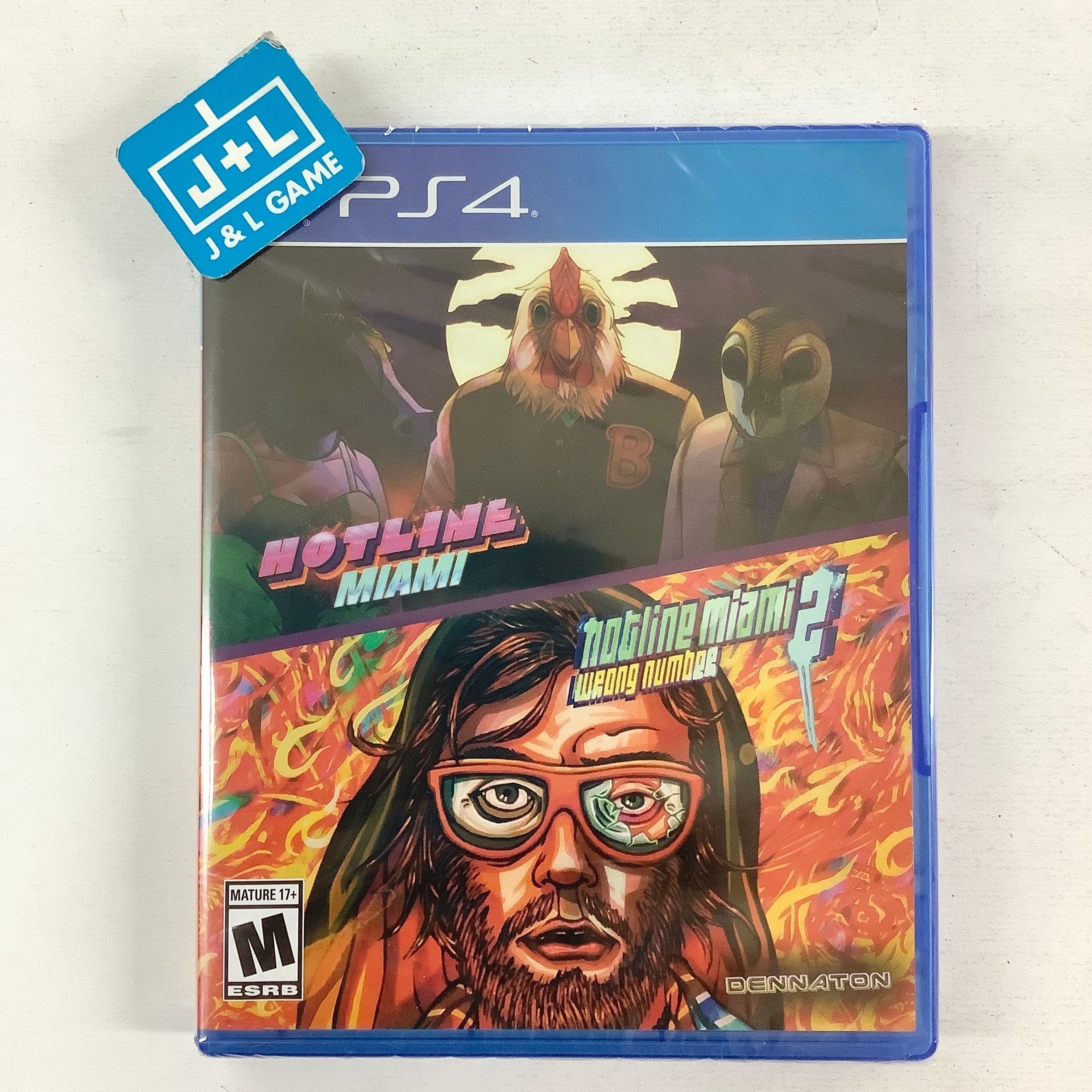 Hotline Miami & Hotline Miami 2: Wrong Number - (PS4) PlayStation 4 Video Games Devolver Digital