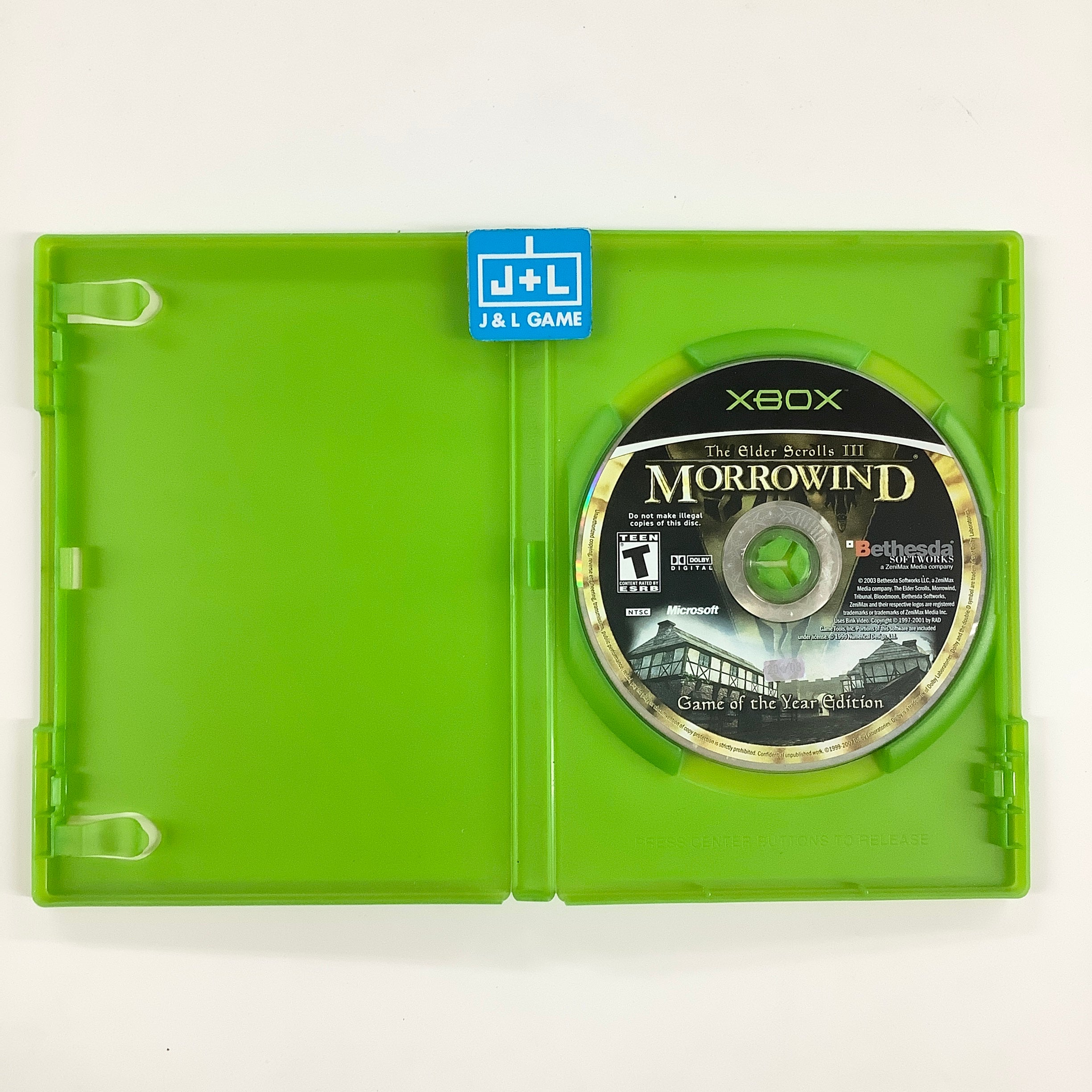 The Elder Scrolls III: Morrowind (Game of the Year Edition) - (XB) Xbox [Pre-Owned] Video Games Bethesda Softworks