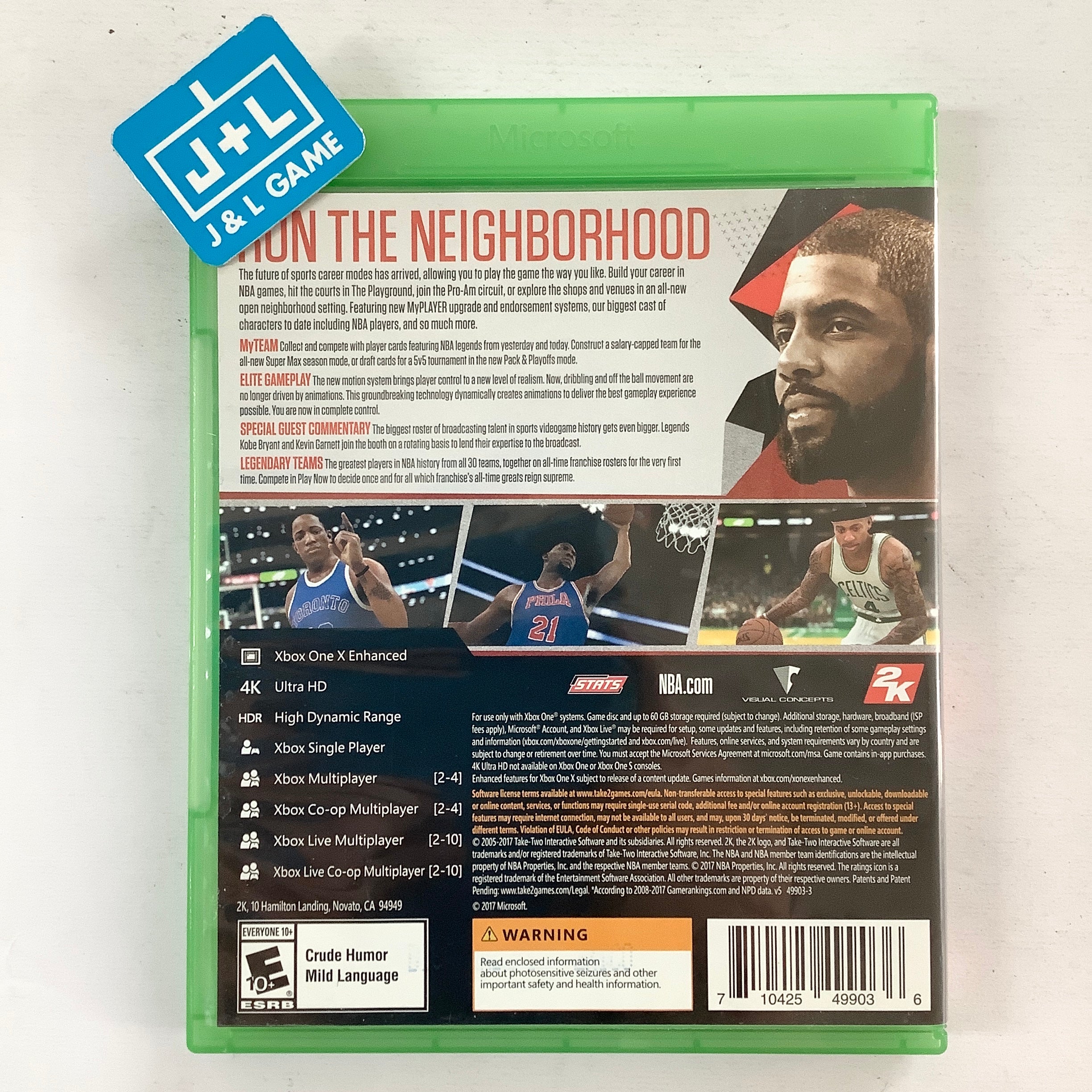 NBA 2K18 - (XB1) Xbox One [Pre-Owned] | J&L Game