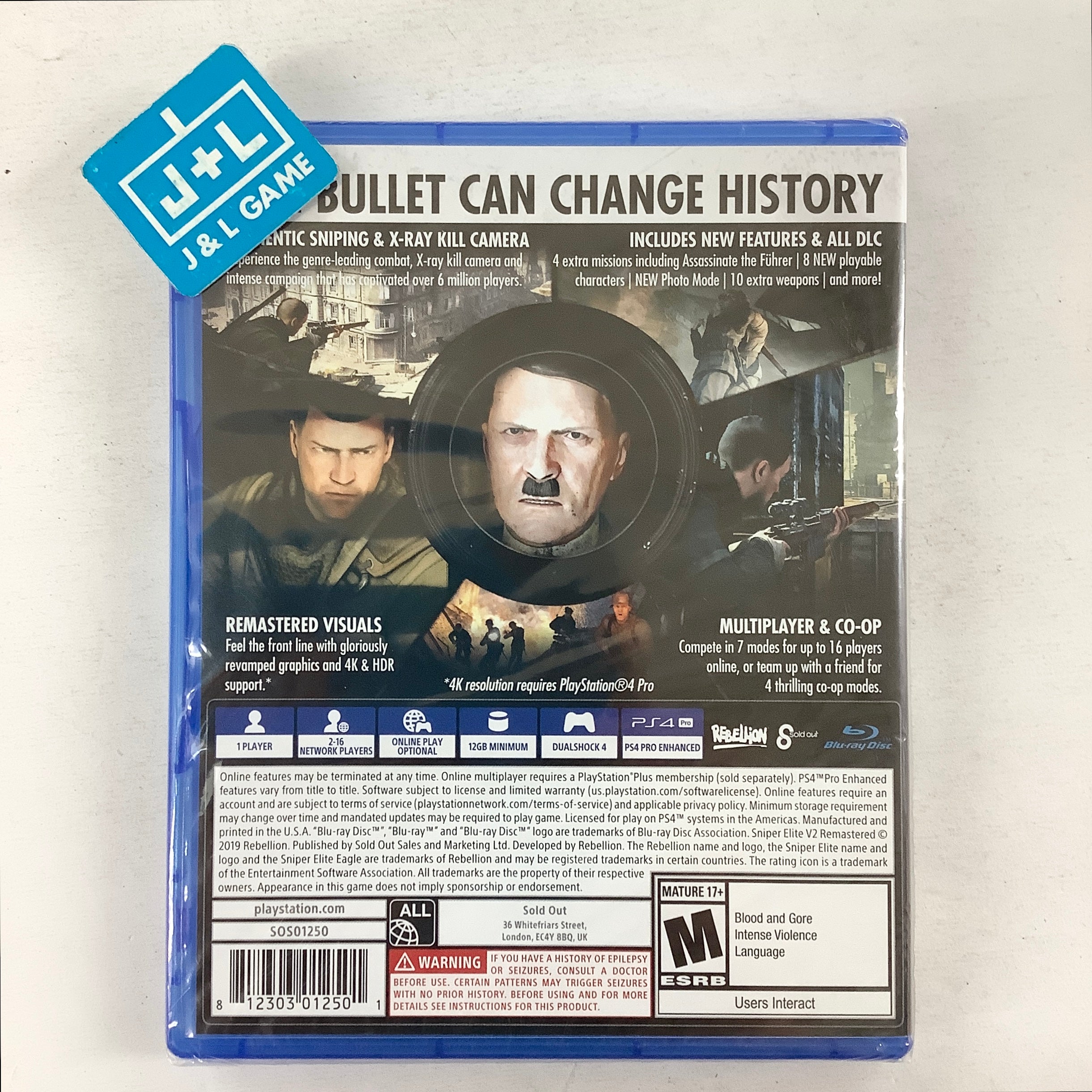 Sniper Elite V2 Remastered - (PS4) PlayStation 4 Video Games U&I Entertainment
