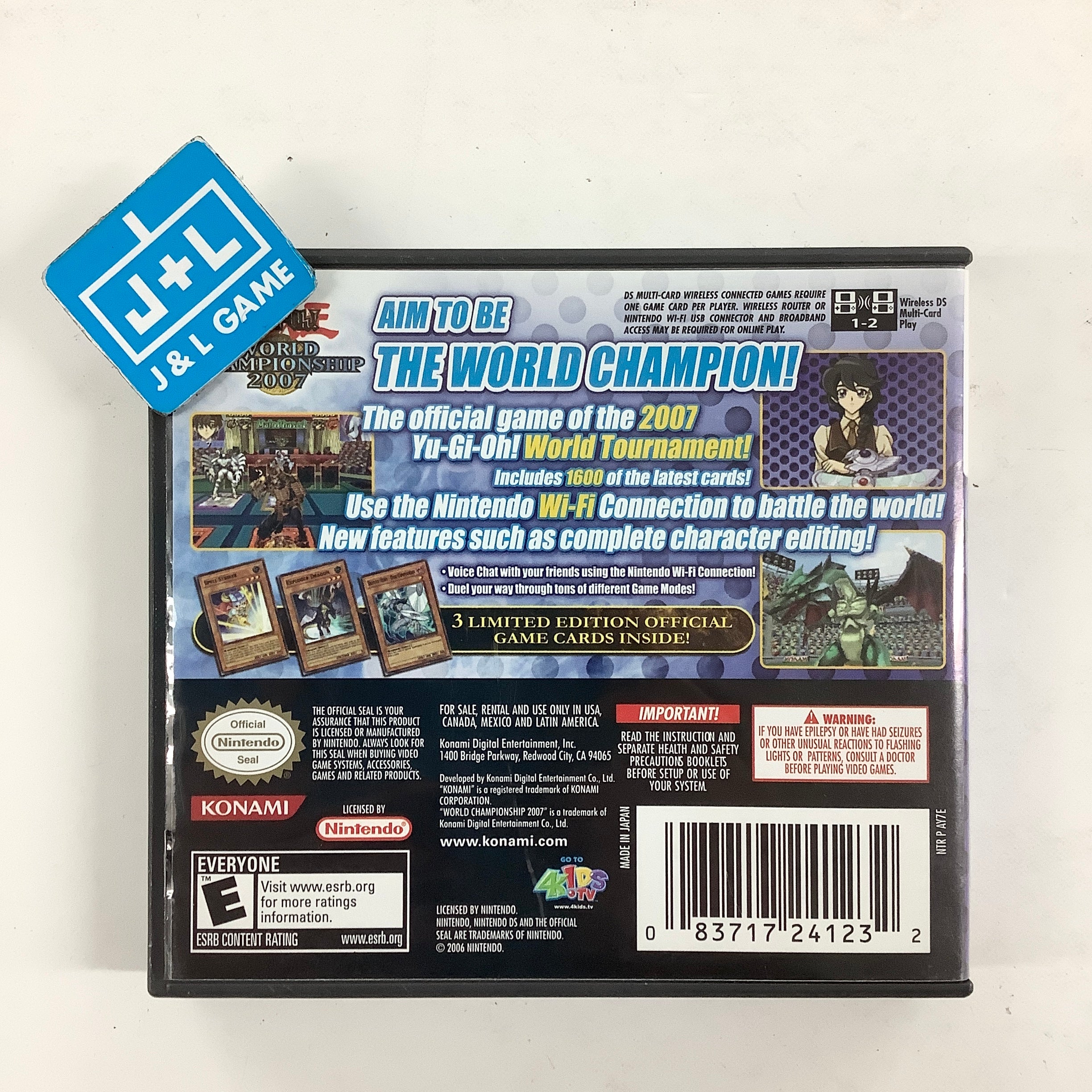 Yu-Gi-Oh! World Championship 2007 - (NDS) Nintendo DS [Pre-Owned] Video Games Konami