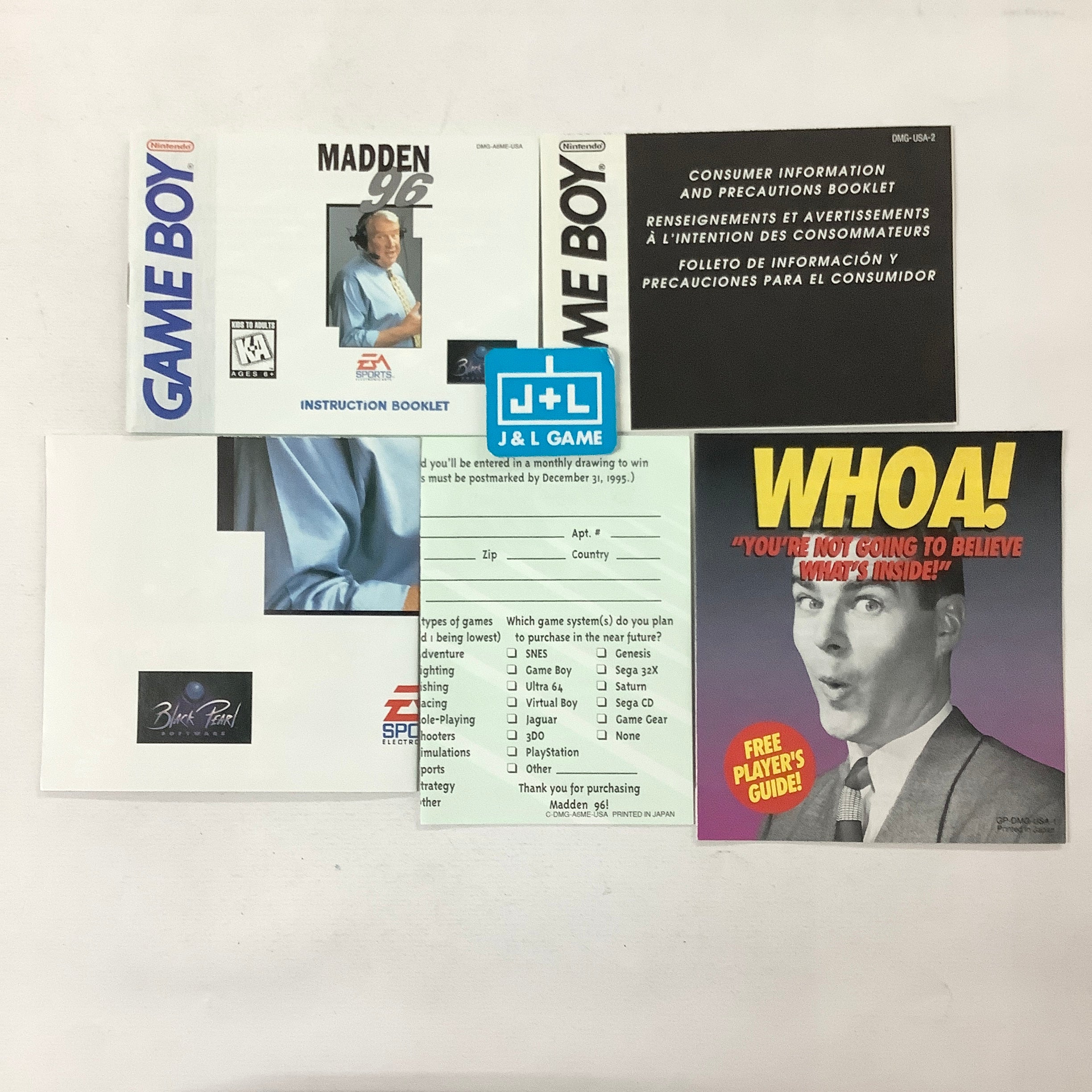 Madden NFL 96 - (GB) Game Boy [Pre-Owned] THQ