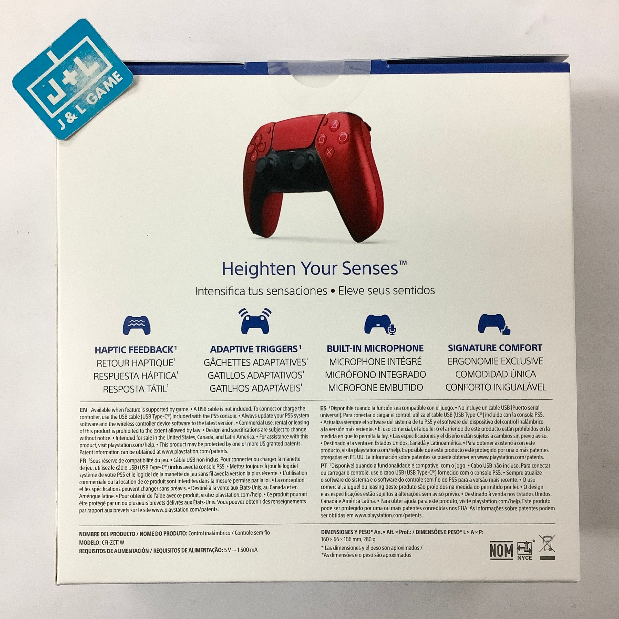SONY PlayStation 5 DualSense Wireless Controller (Volcanic Red) - (PS5) PlayStation 5 Accessories PlayStation