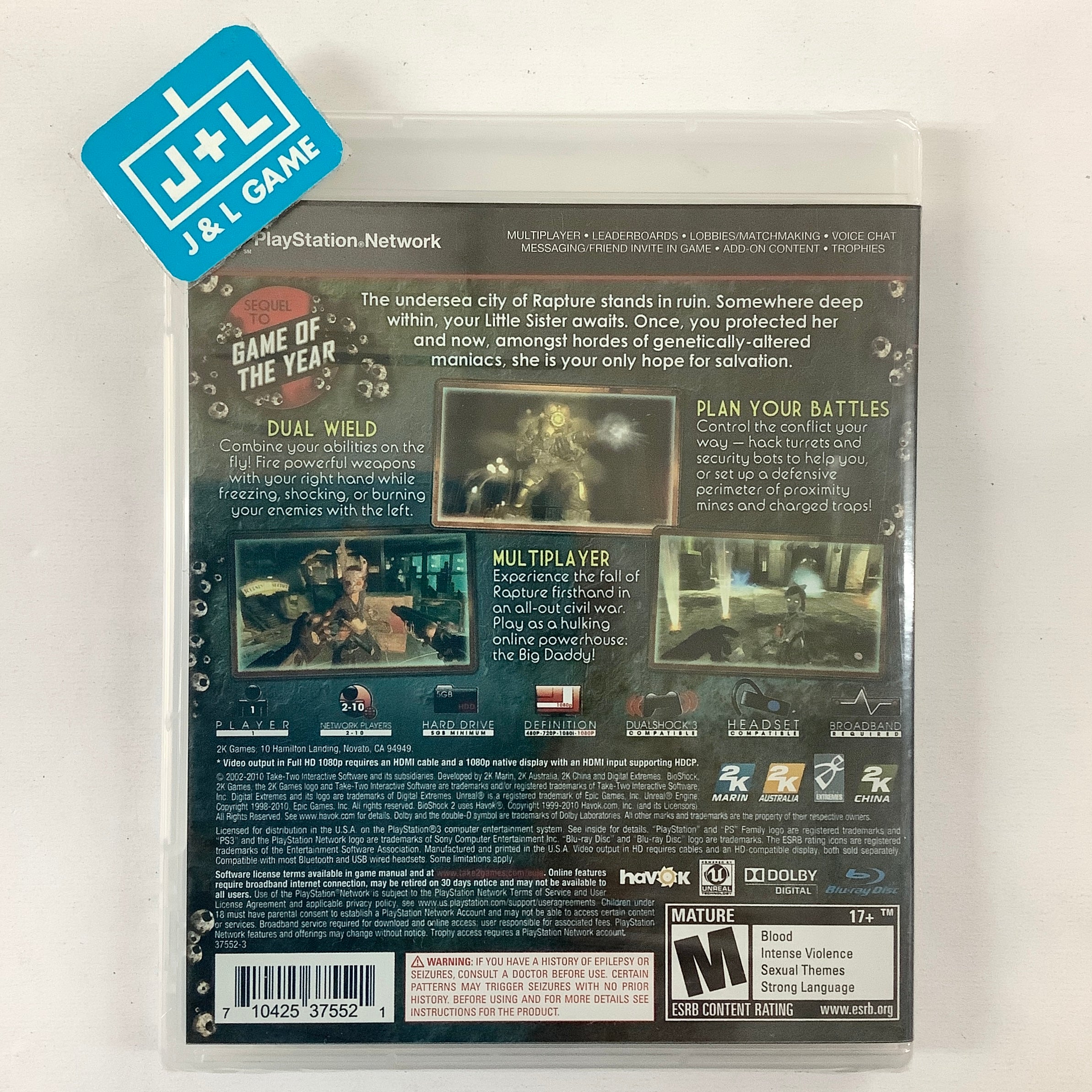 BioShock 2 - (PS3) PlayStation 3 Video Games 2K Games   