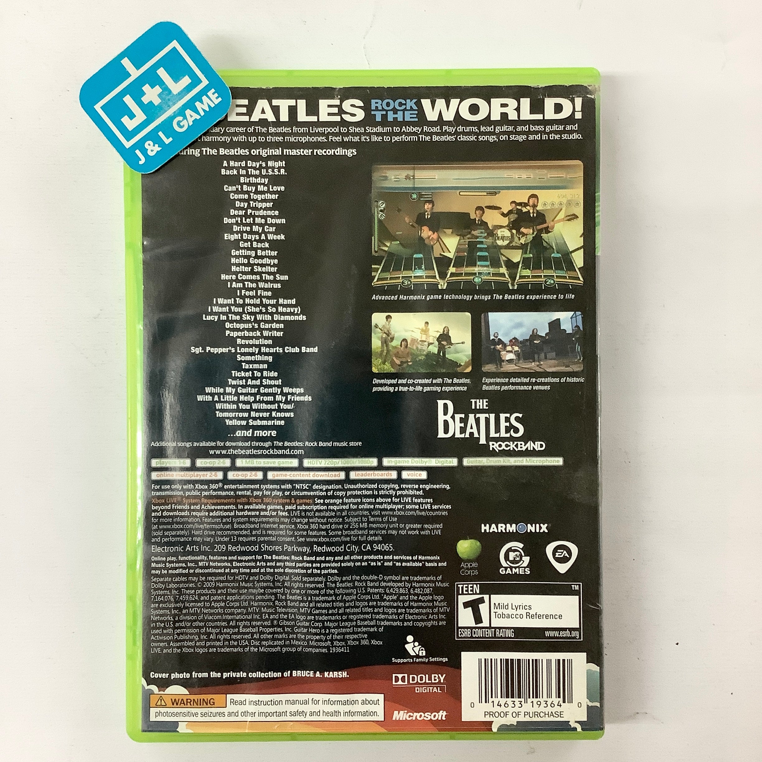 Rock Band: The Beatles - Xbox 360 [Pre-Owned] Video Games MTV Games   