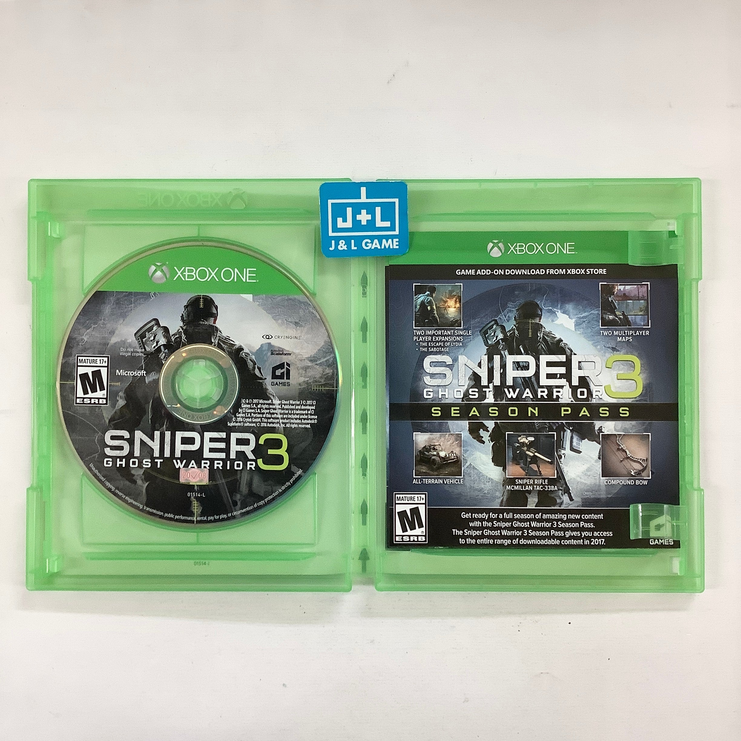 Sniper: Ghost Warrior 3 (Season Pass Edition) - (XB1) Xbox One [Pre-Owned] Video Games City Interactive   