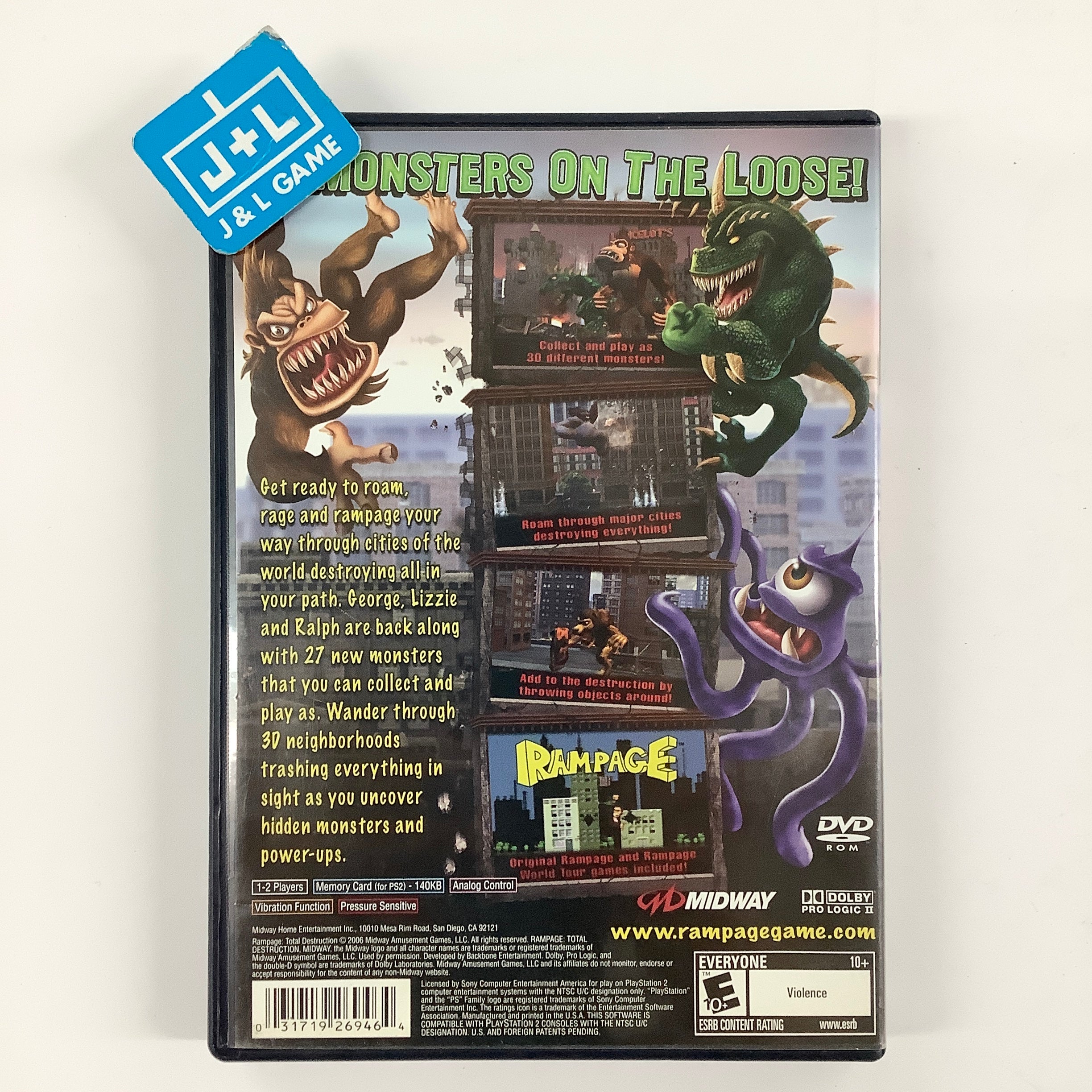 Rampage: Total Destruction - (PS2) PlayStation 2 [Pre-Owned] | J&L