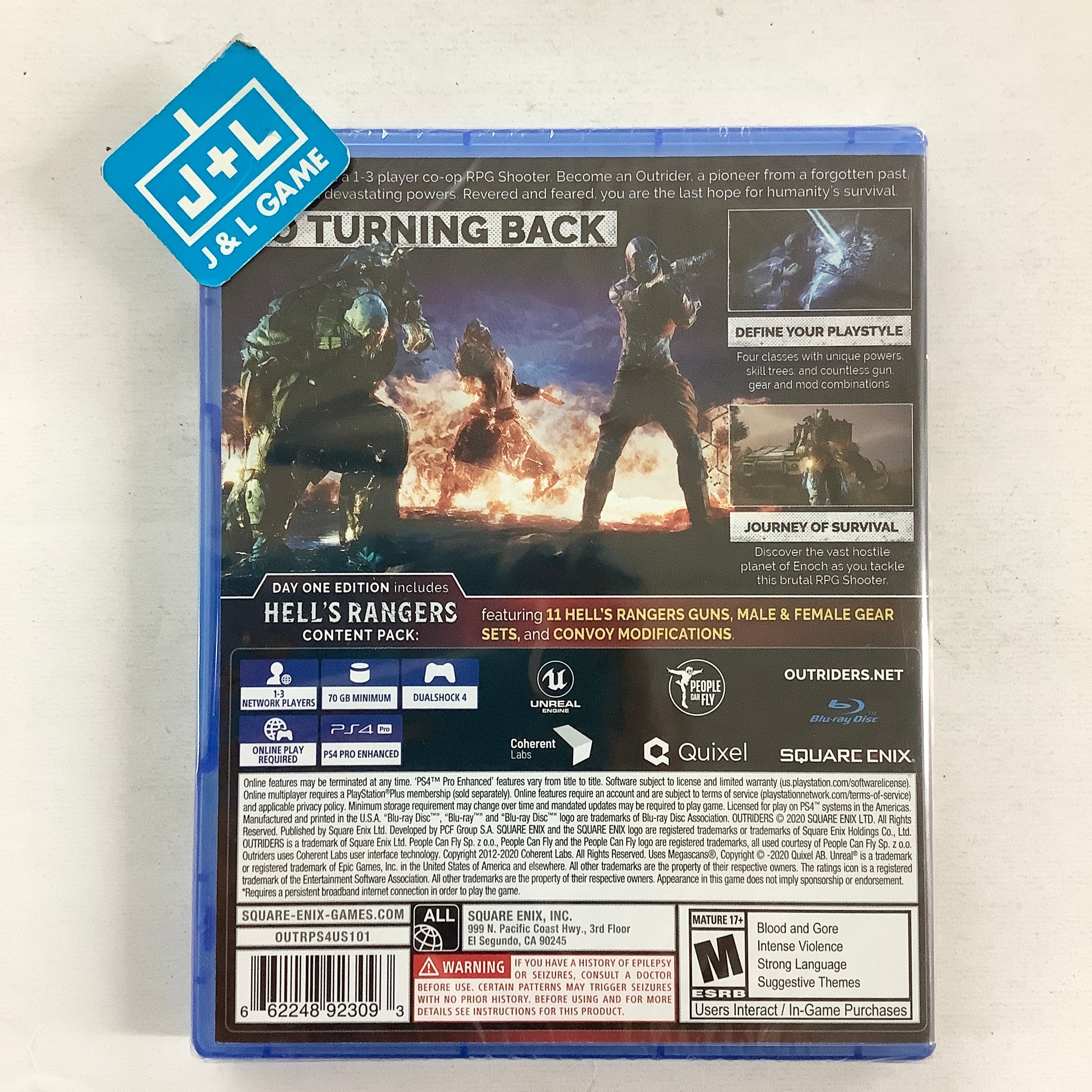 Outriders (Day One Edition) - (PS4) PlayStation 4 Video Games Square Enix