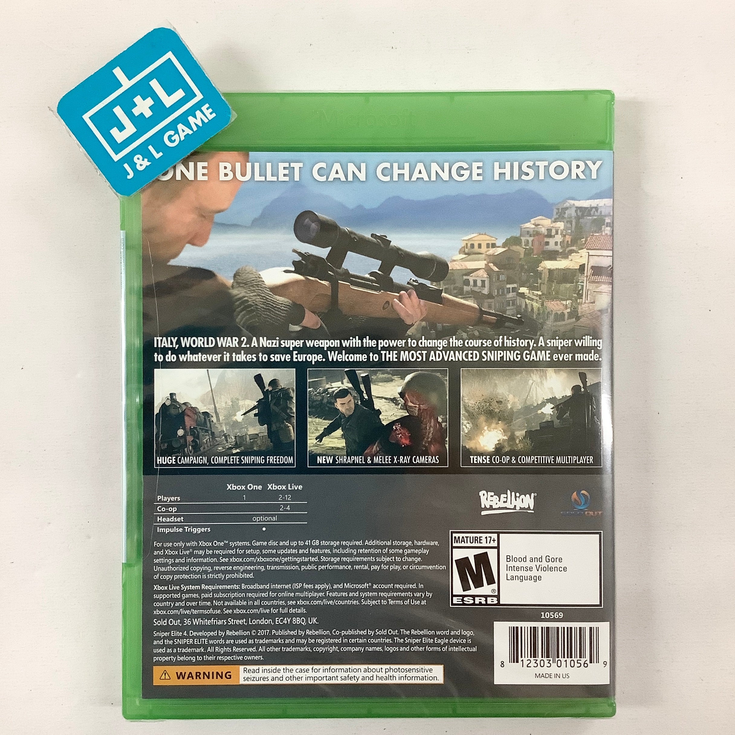Sniper Elite 4 - (XB1) Xbox One | J&L Game