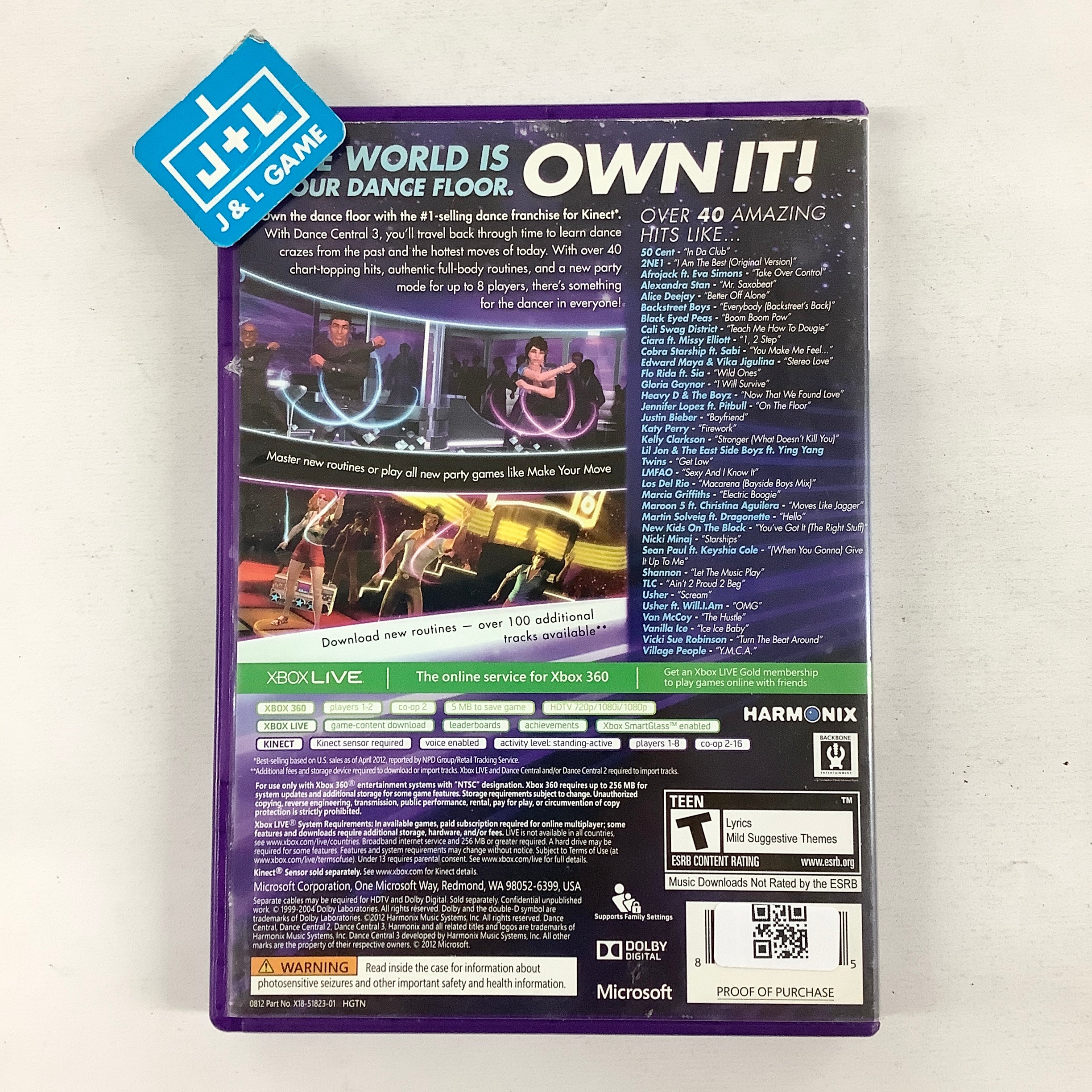 Dance Central 3 (Kinect Required) - Xbox 360 [Pre-Owned] Video Games Microsoft
