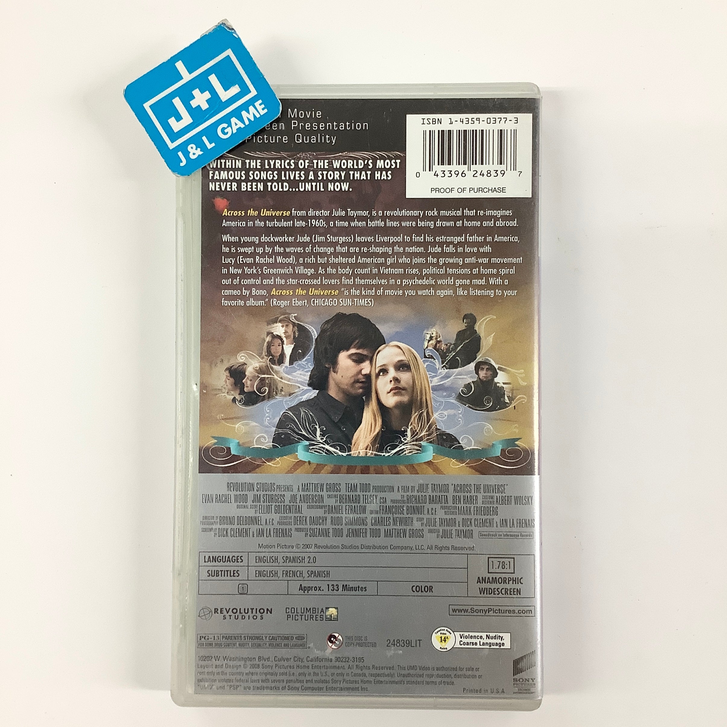 Across The Universe - PSP UMD Video [Pre-Owned] Home Sony Pictures