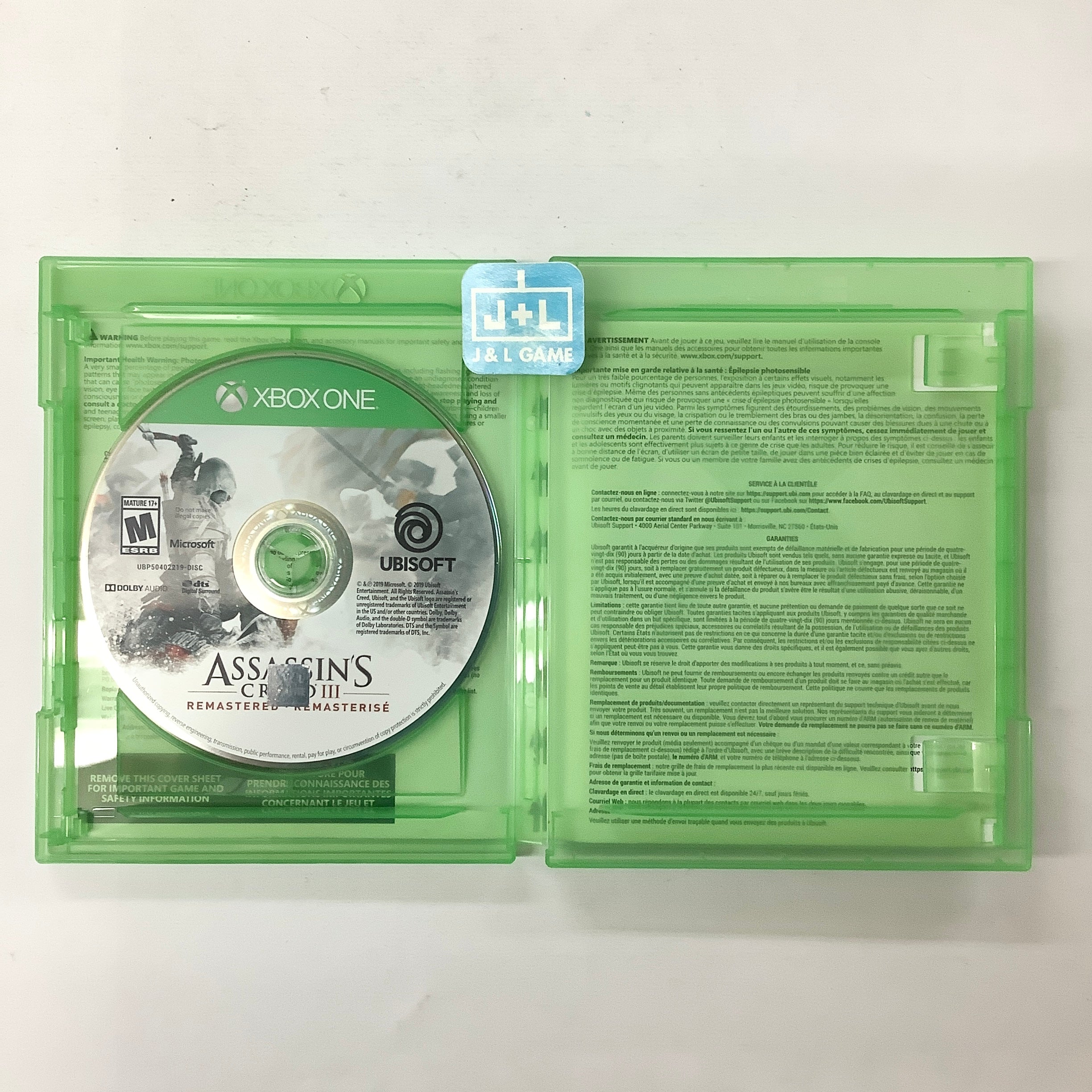 Assassin's Creed III: Remastered - (XB1) Xbox One [Pre-Owned] Video Games Ubisoft   