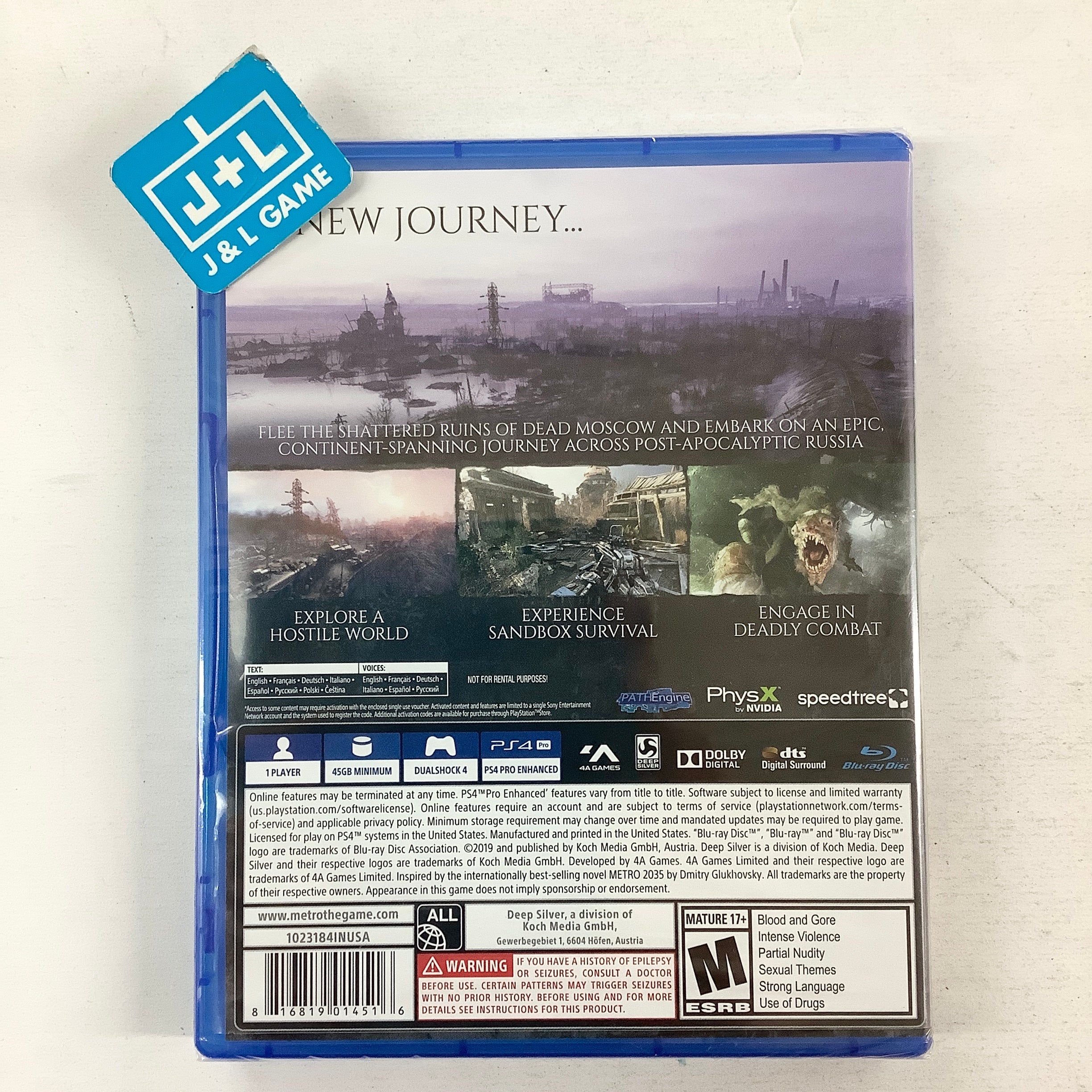 Metro Exodus - (PS4) PlayStation 4 Video Games Deep Silver