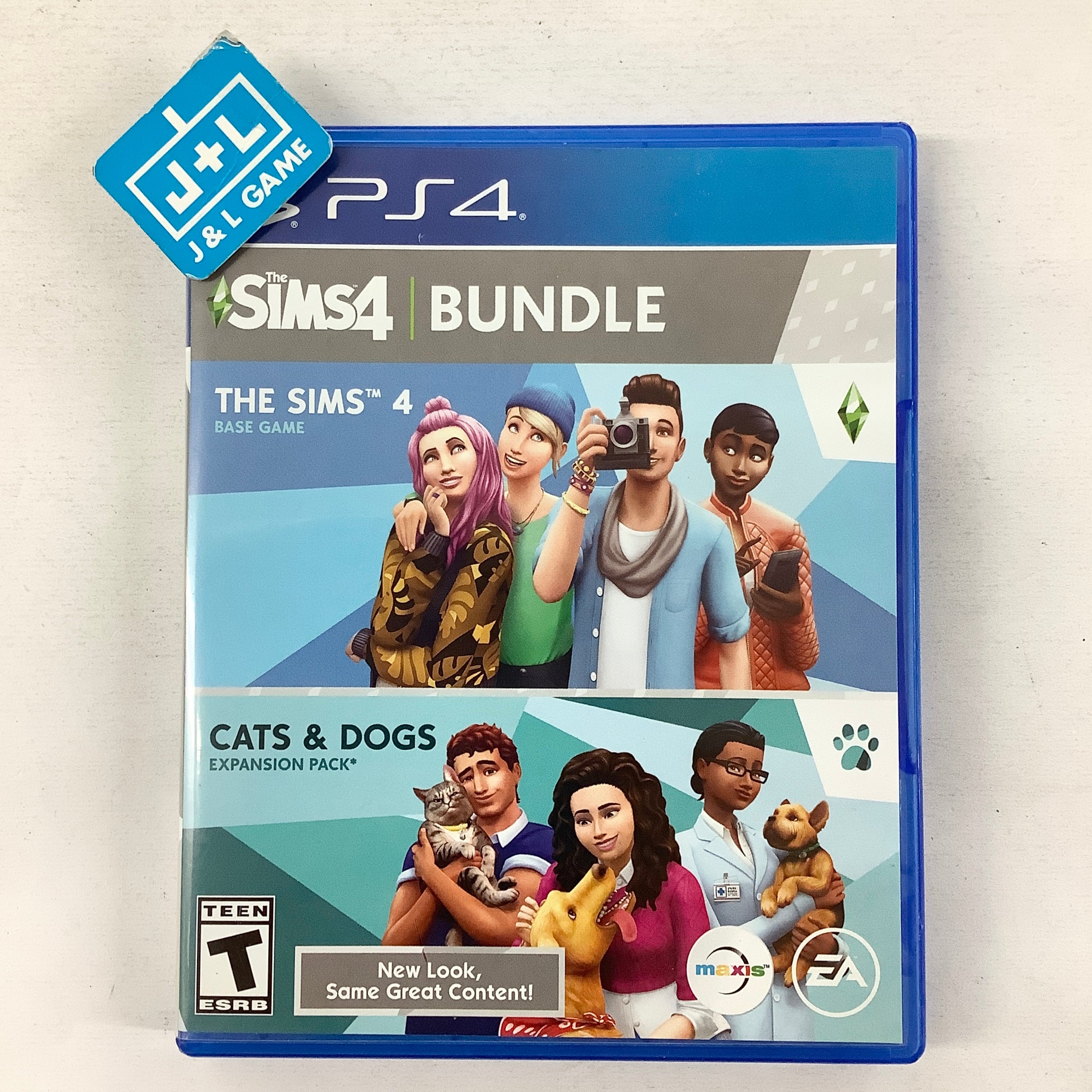 The Sims 4 Plus Cats & Dogs Bundle - (PS4) PlayStation 4 [Pre-Owned] Video Games Electronic Arts
