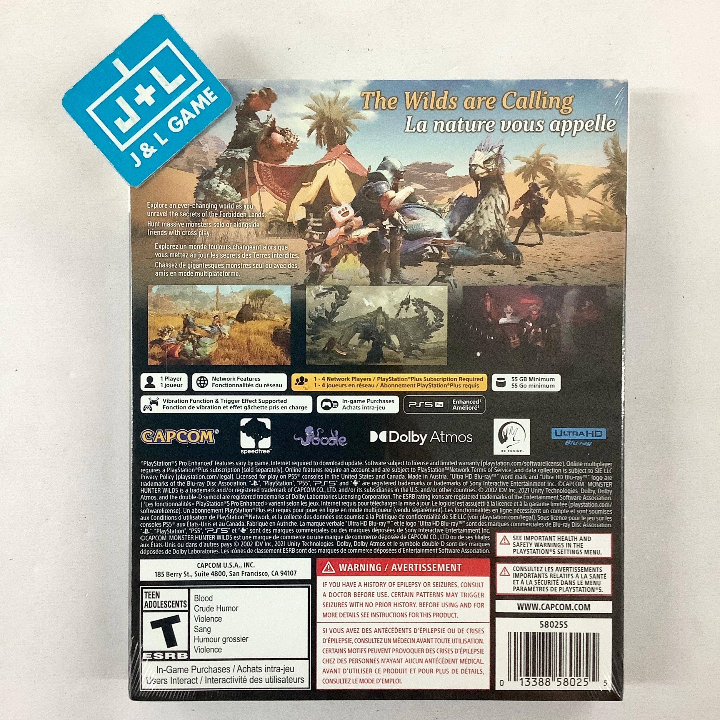 Monster Hunter Wilds (Steelbook Edition) - (PS5) PlayStation 5 Video Games Capcom