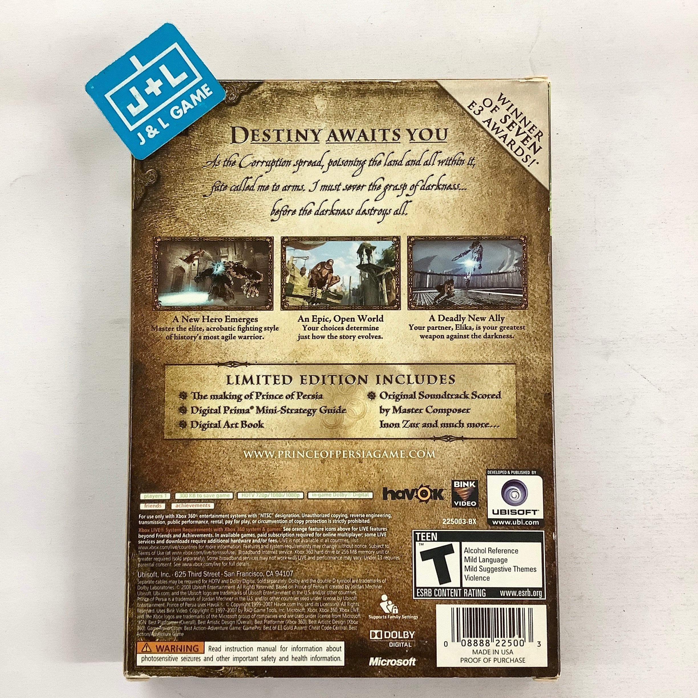 Prince of Persia (Limited Edition) - Xbox 360 [Pre-Owned] Video Games Ubisoft