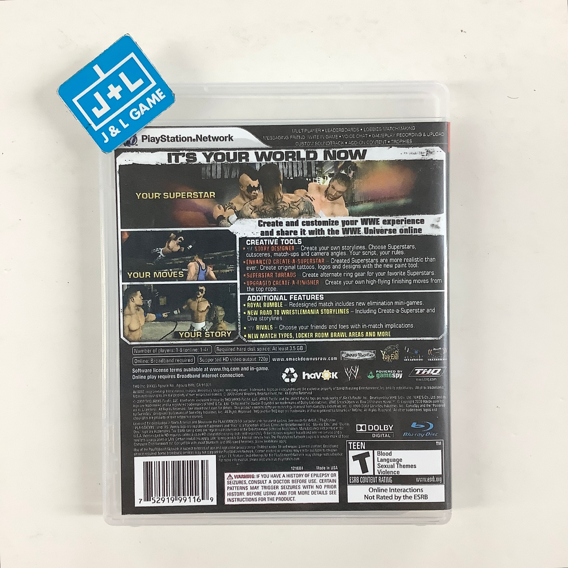 WWE SmackDown vs. Raw 2010 - (PS3) PlayStation 3 [Pre-Owned] Video Games THQ