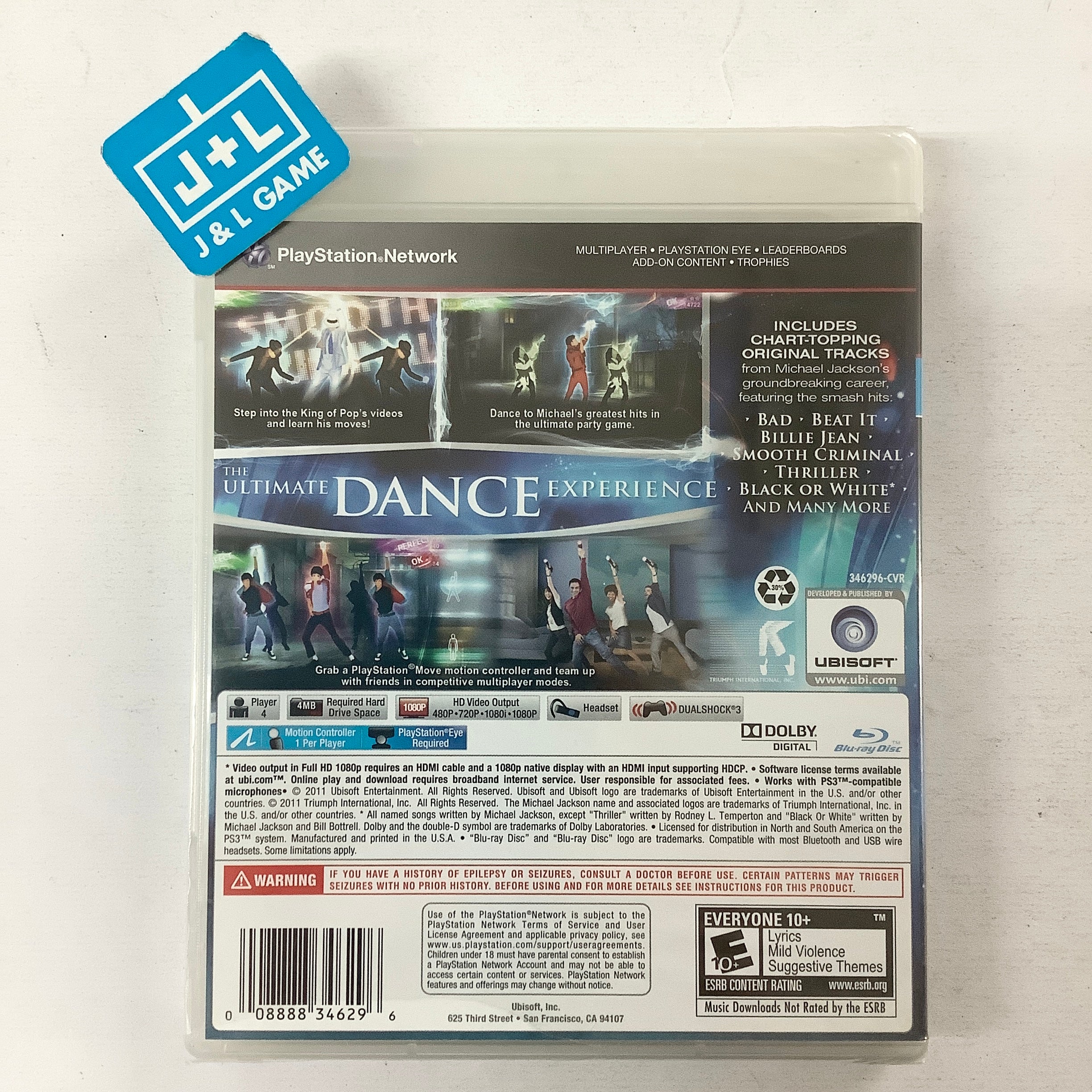 Michael Jackson The Experience (PlayStation Move Required) - (PS3) PlayStation 3 Video Games Ubisoft   
